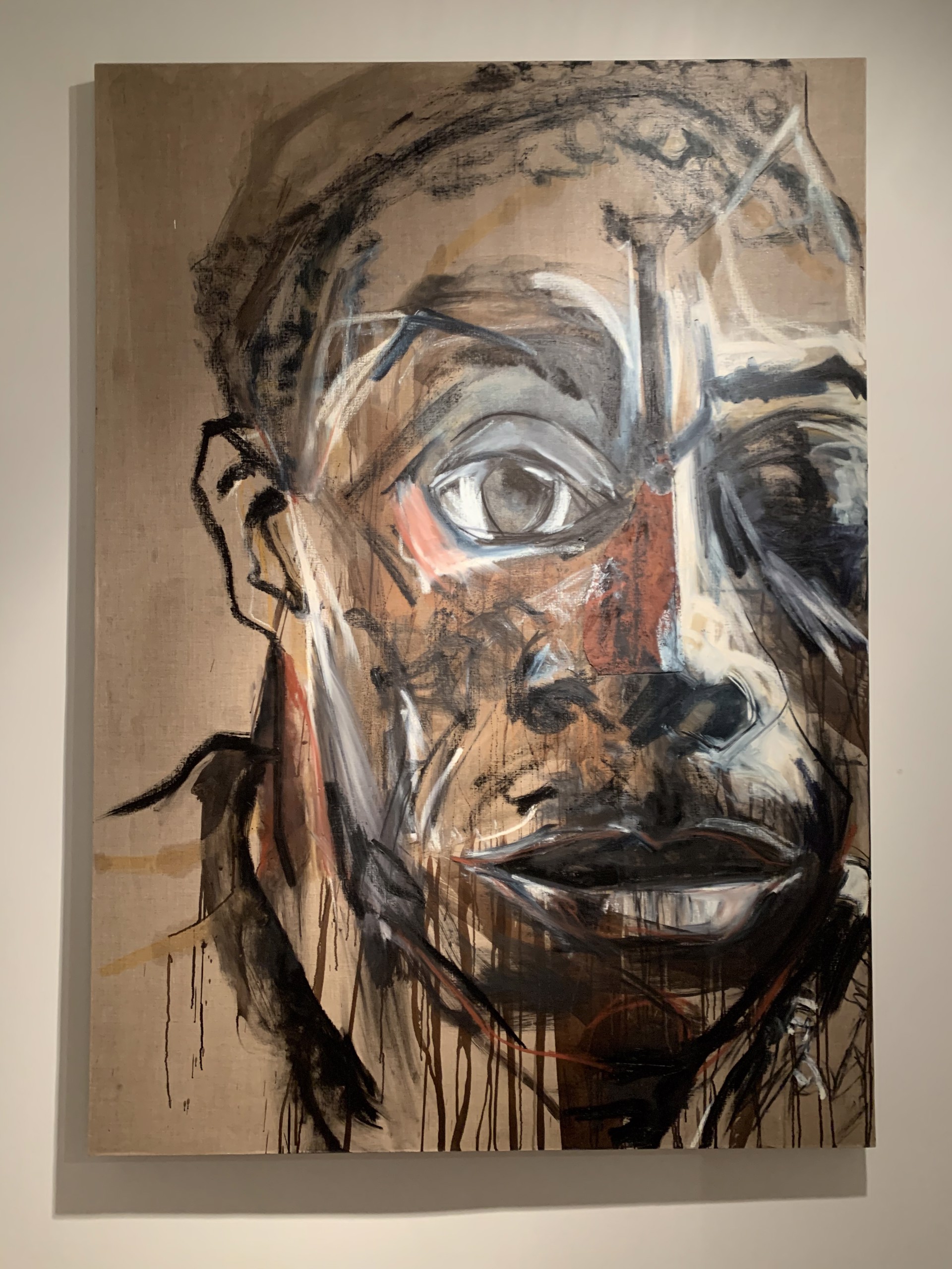 SOLD  James Baldwin on Linen by Karen Schwartz