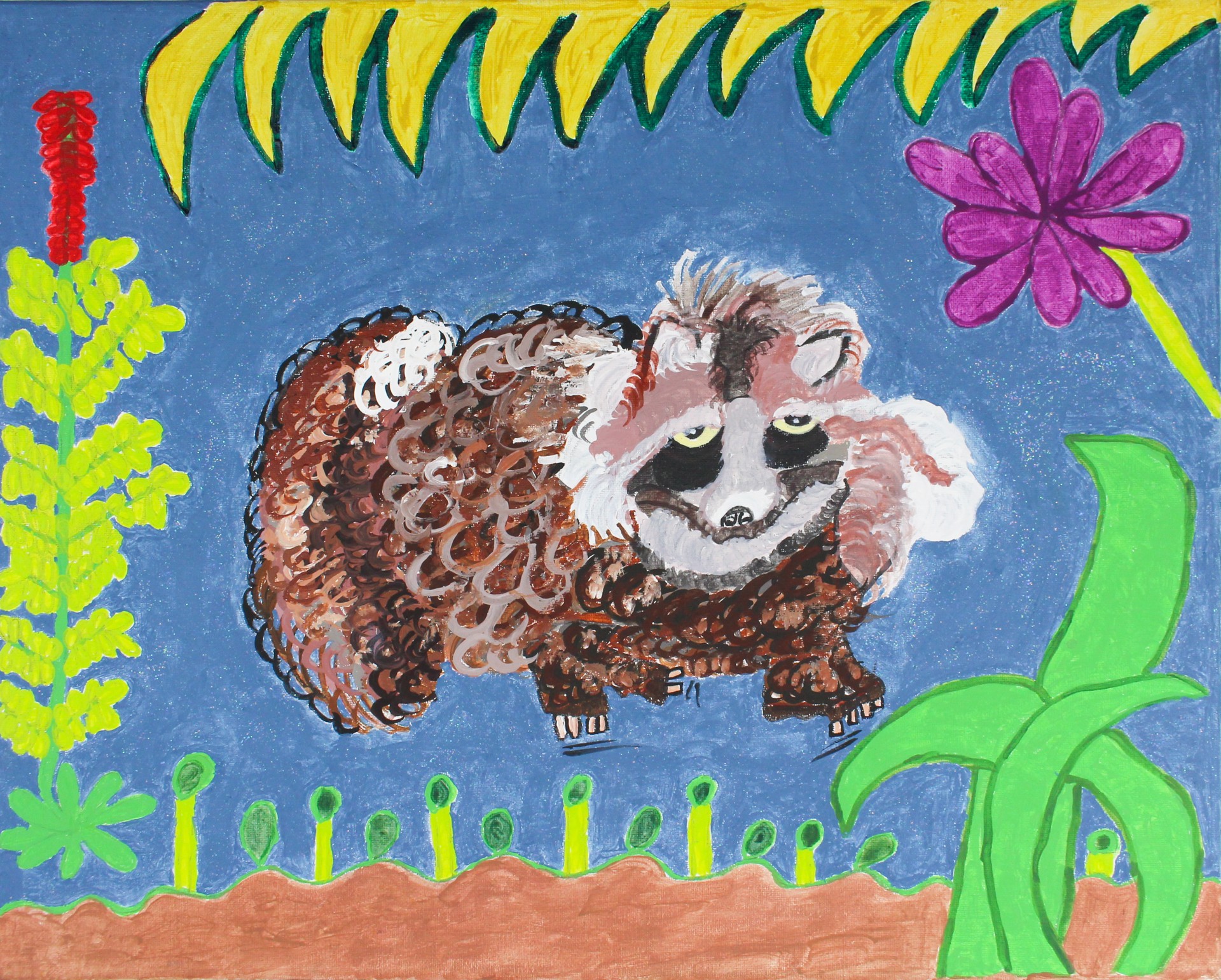 The Raccoon Dog in the Woods  by Vanessa Monroe