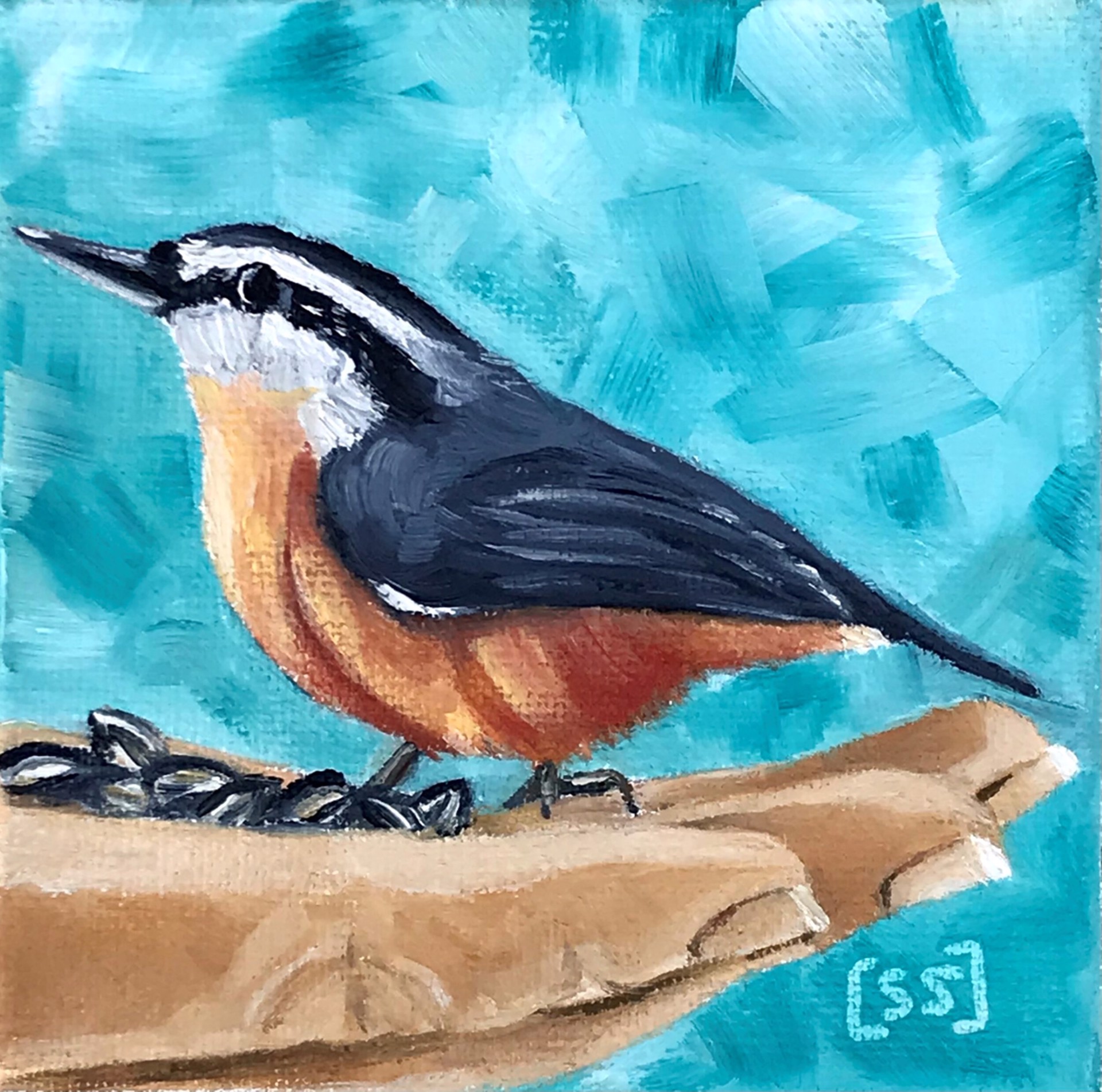 Bird in the Hand - Nuthatch by Sharon Sudduth