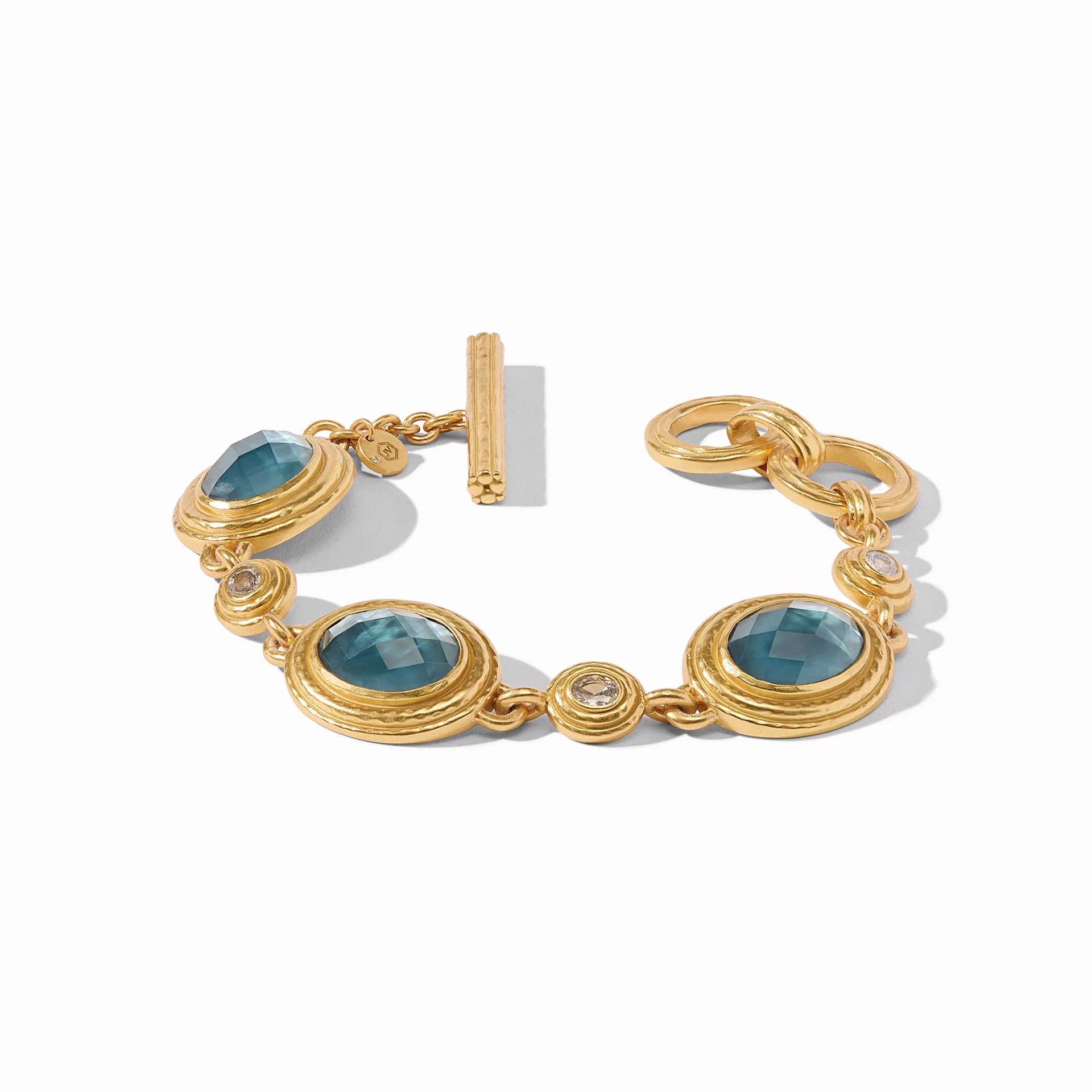 Tudor Stone Bracelet - Peacock Blue by Julie Vos