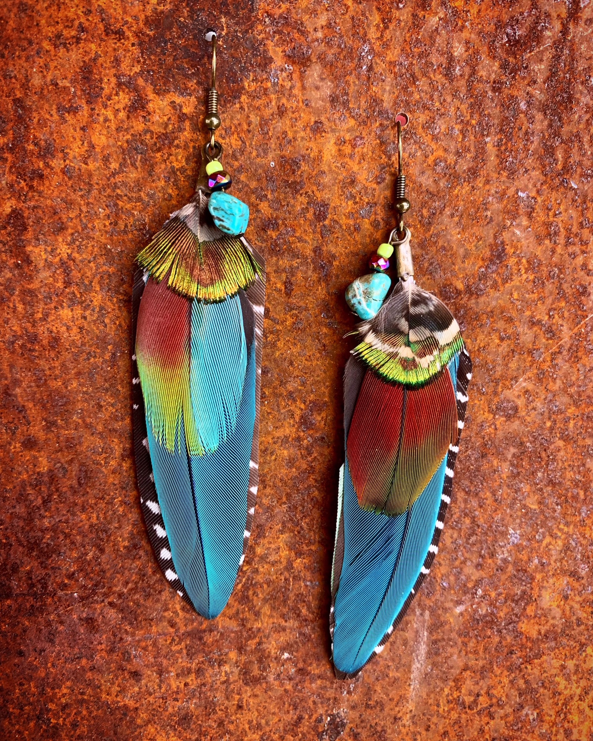 K772 Parrot Earrings by Kelly Ormsby
