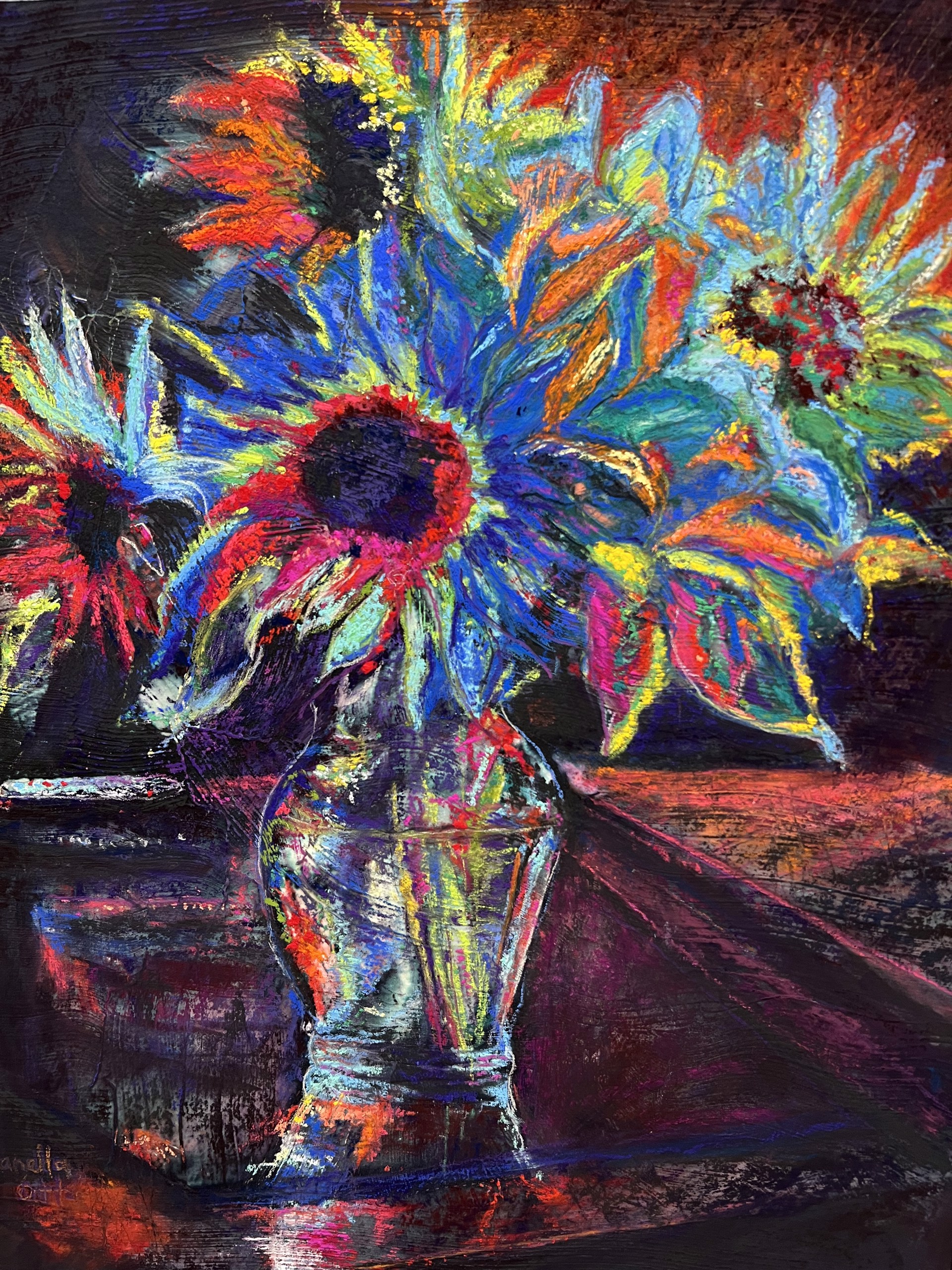 Jazzy Sunflowers by Kanella Otto