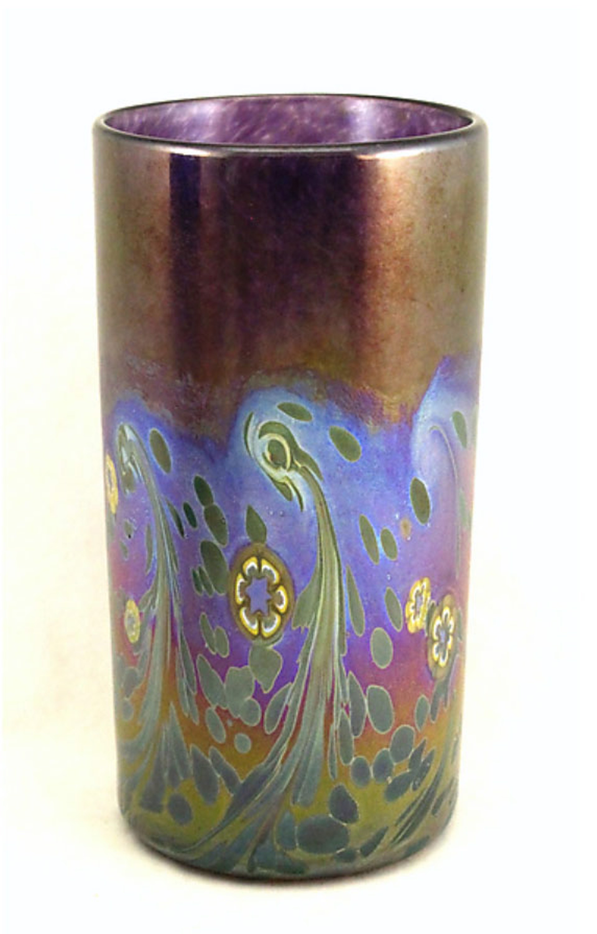 Purple Tall Monet Glass ~ Hyacinth by Ken Hanson & Ingrid Hanson