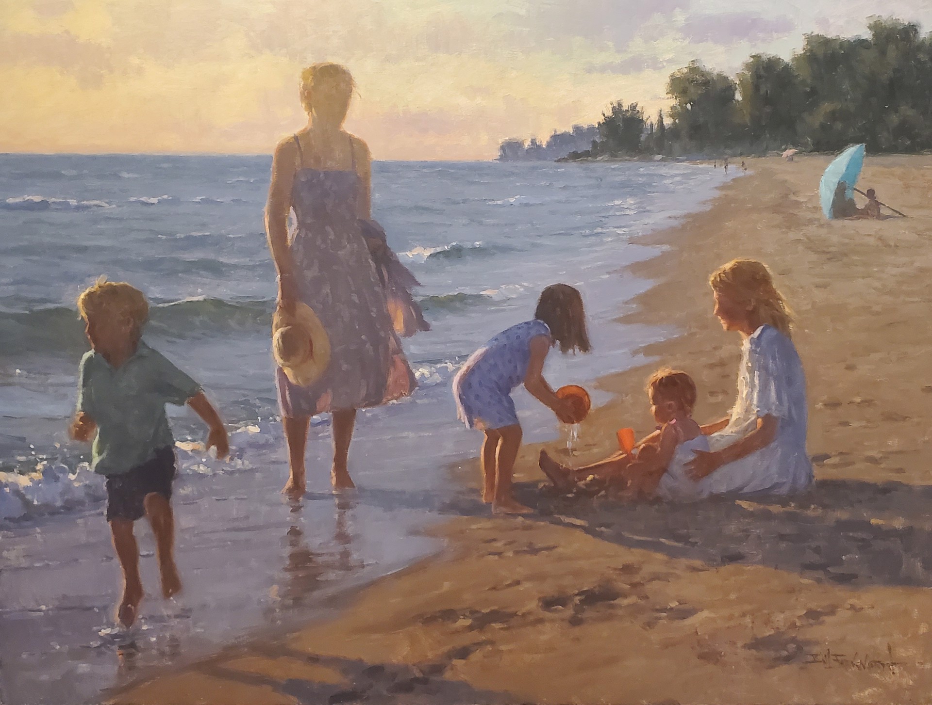 Bonding by the Sea by Bill Farnsworth