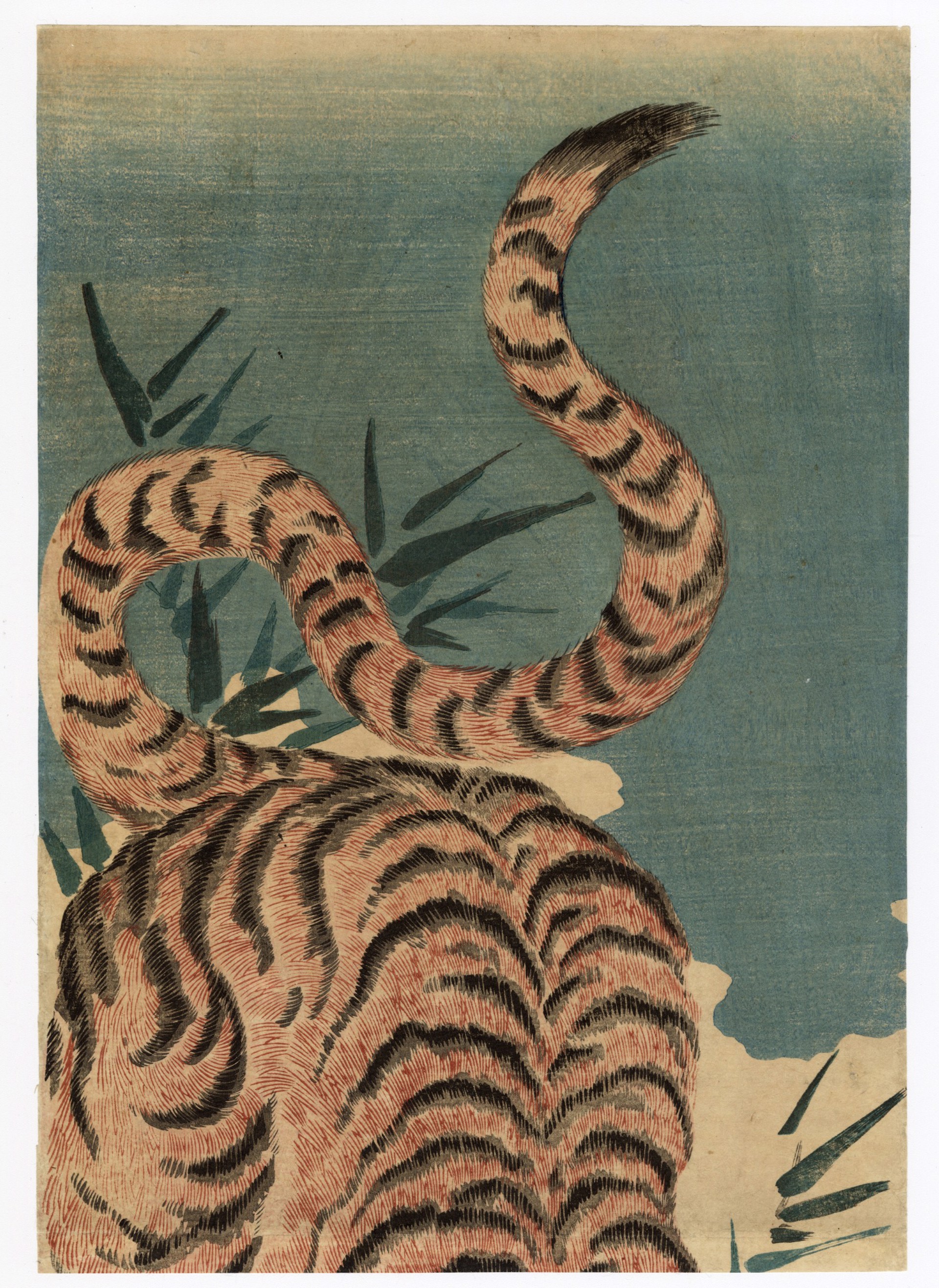 Tiger Among Bamboo by Toyokuni II (Toyoshige)