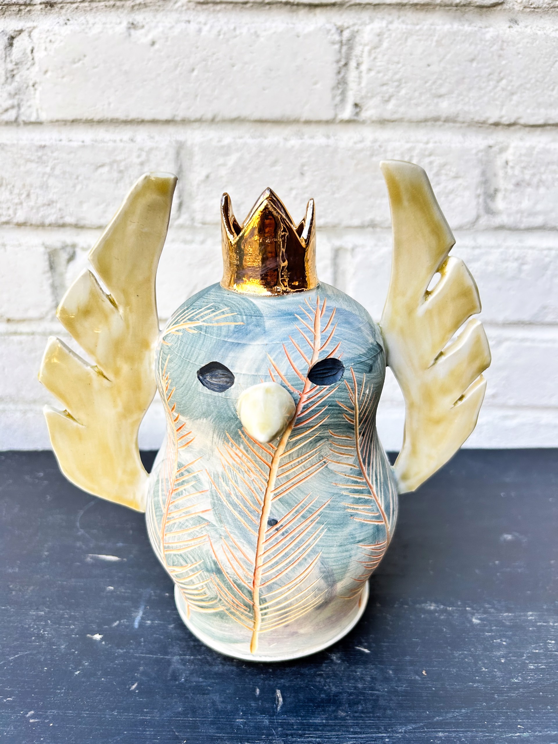 Royal Bird Vase by Annie Singletary