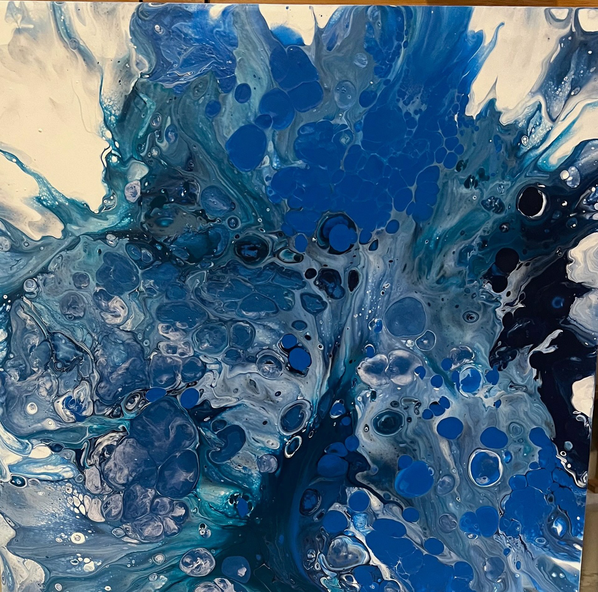 Coral Series - Iridescent Blues by Debbie Dannheisser