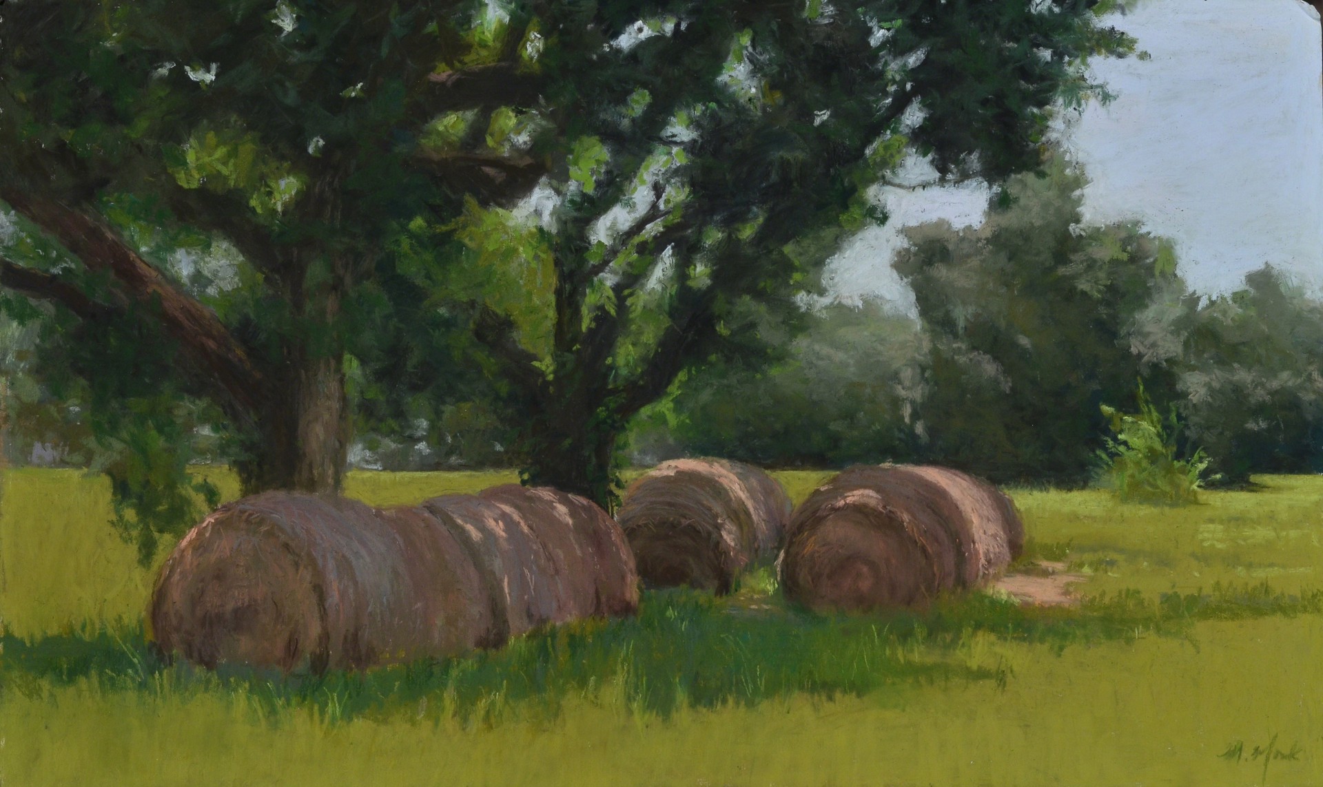 Hay Bales by Mary Monk