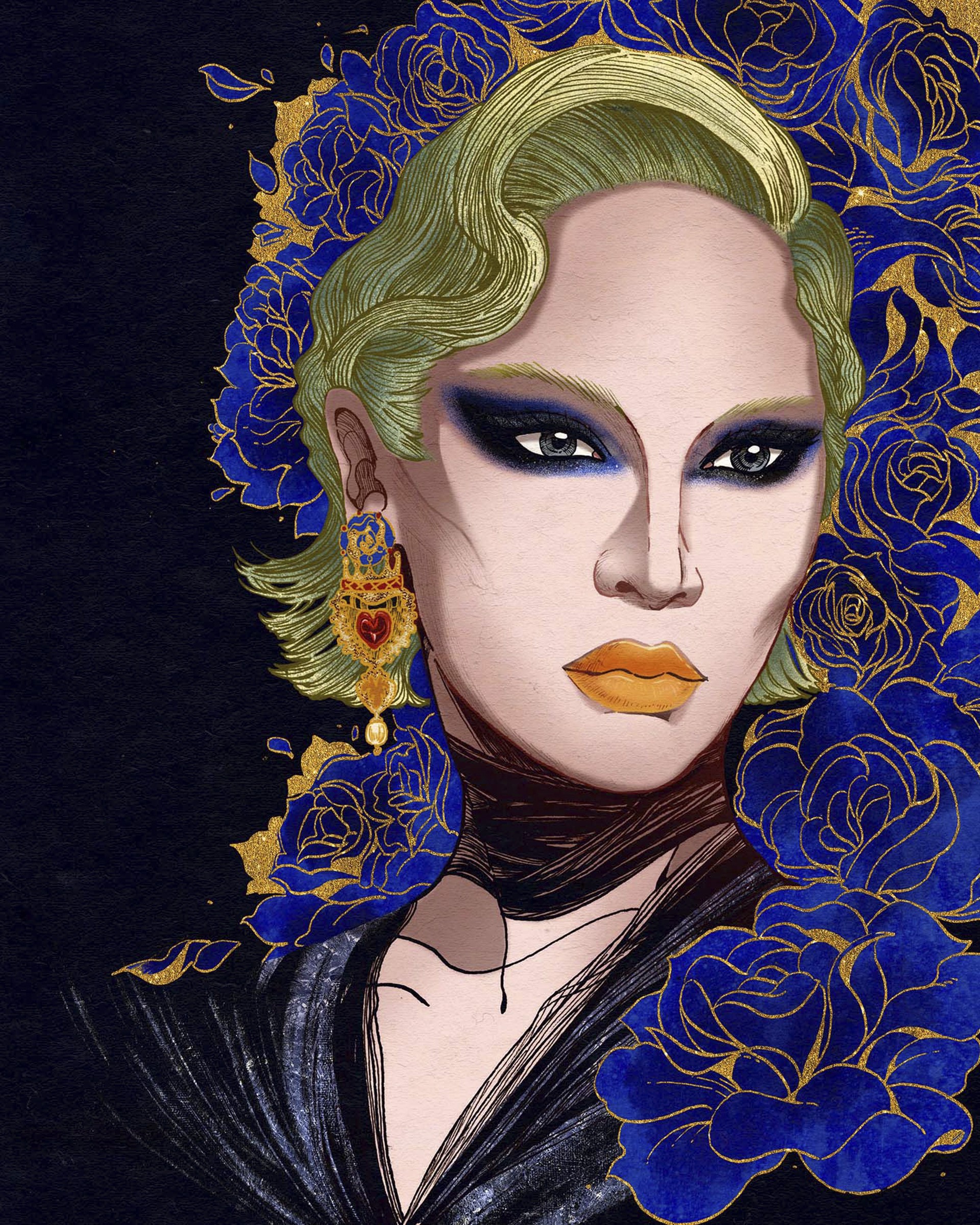 Drag queen Portrait Series - Miss Fame- by Yidan Niu