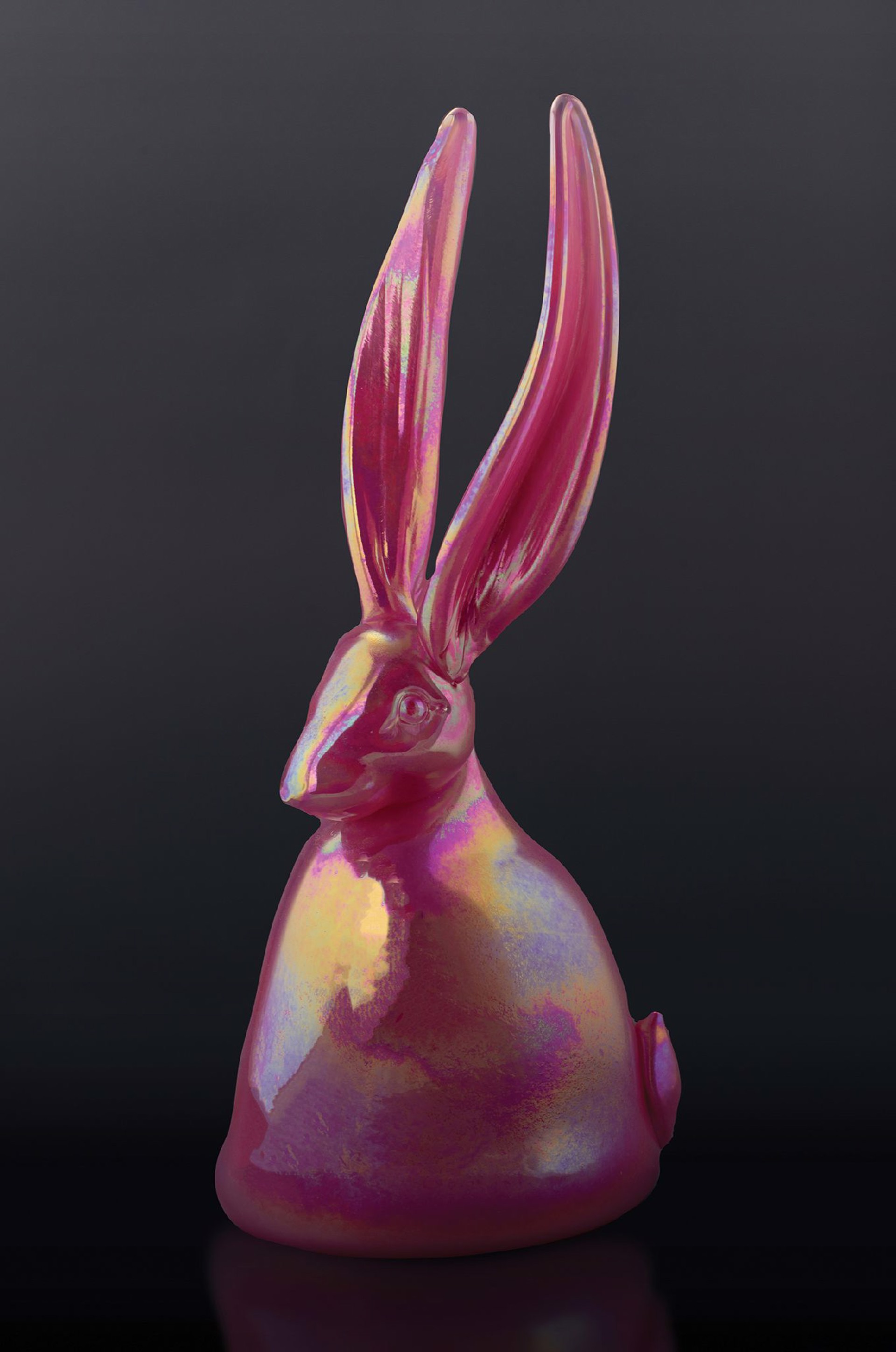 Fuschia Bunny by Hunt Slonem