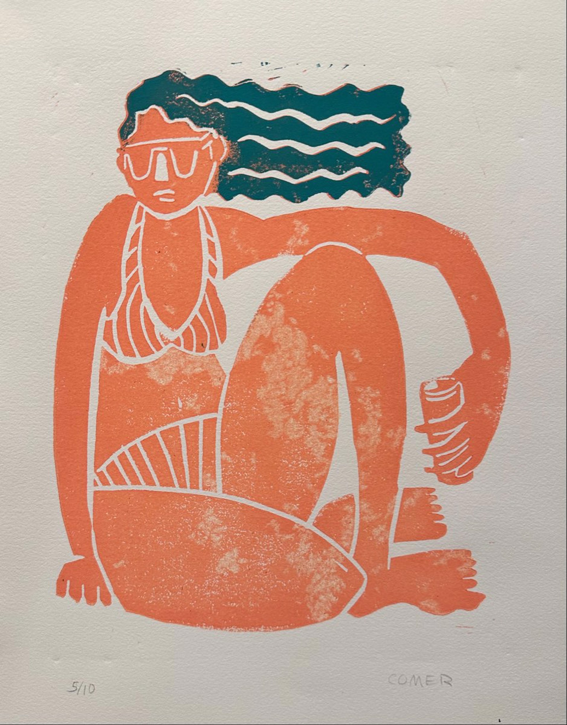 Tangerine Figure (9/10) by Colleen Terrell Comer