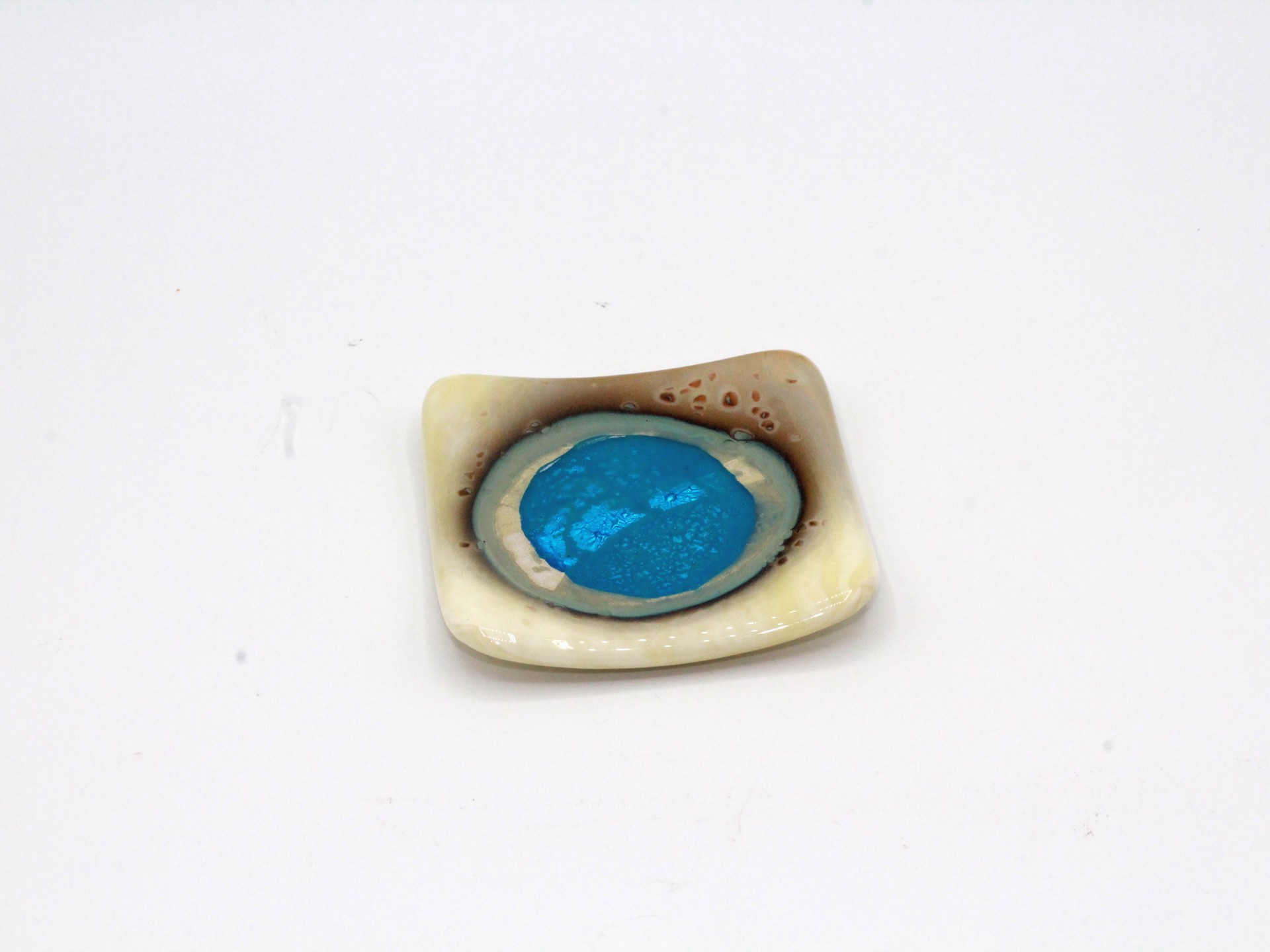 Thermal Puddle Mini - Plate by Kathy Burk