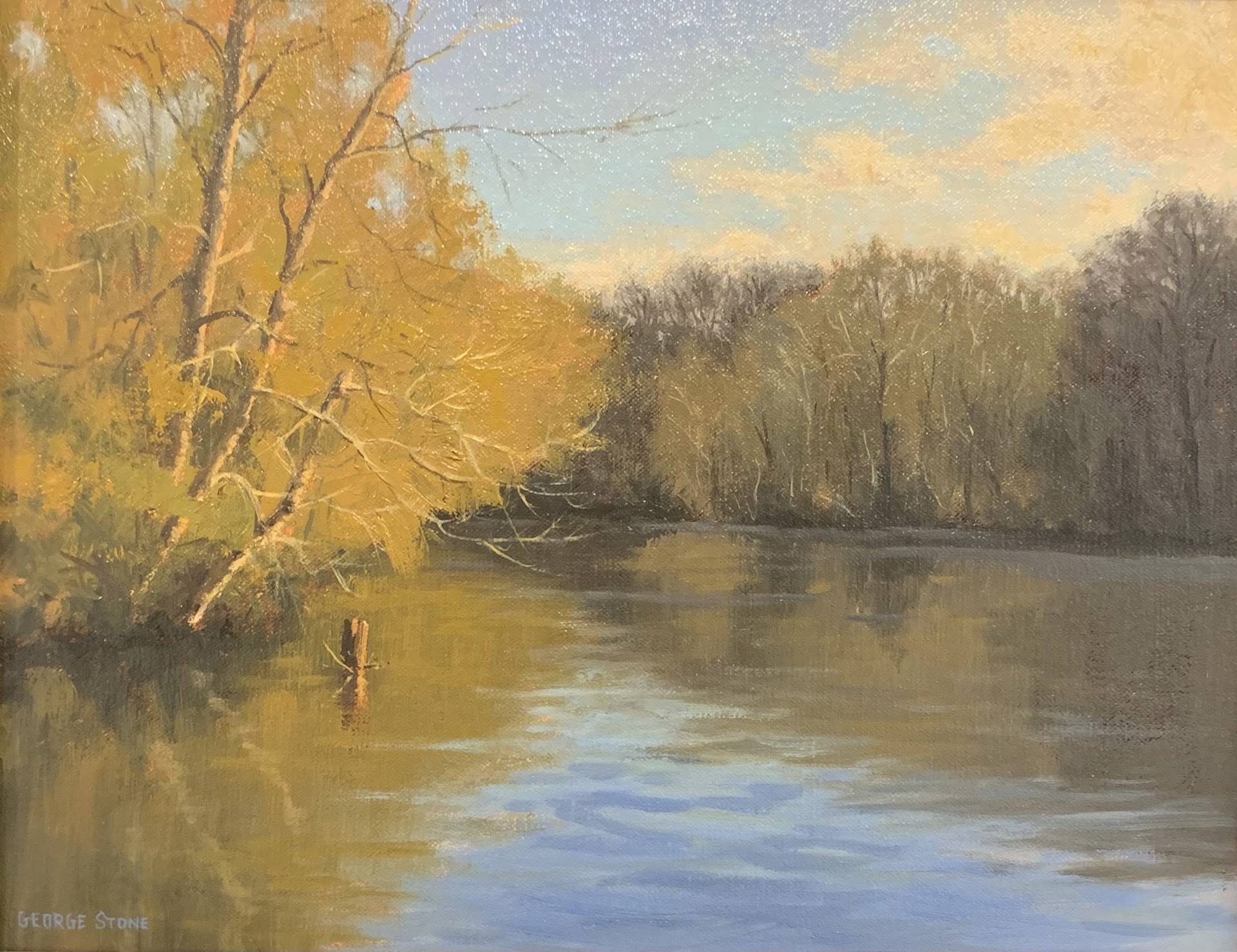 Winter Afternoon, Saluda River by George Stone