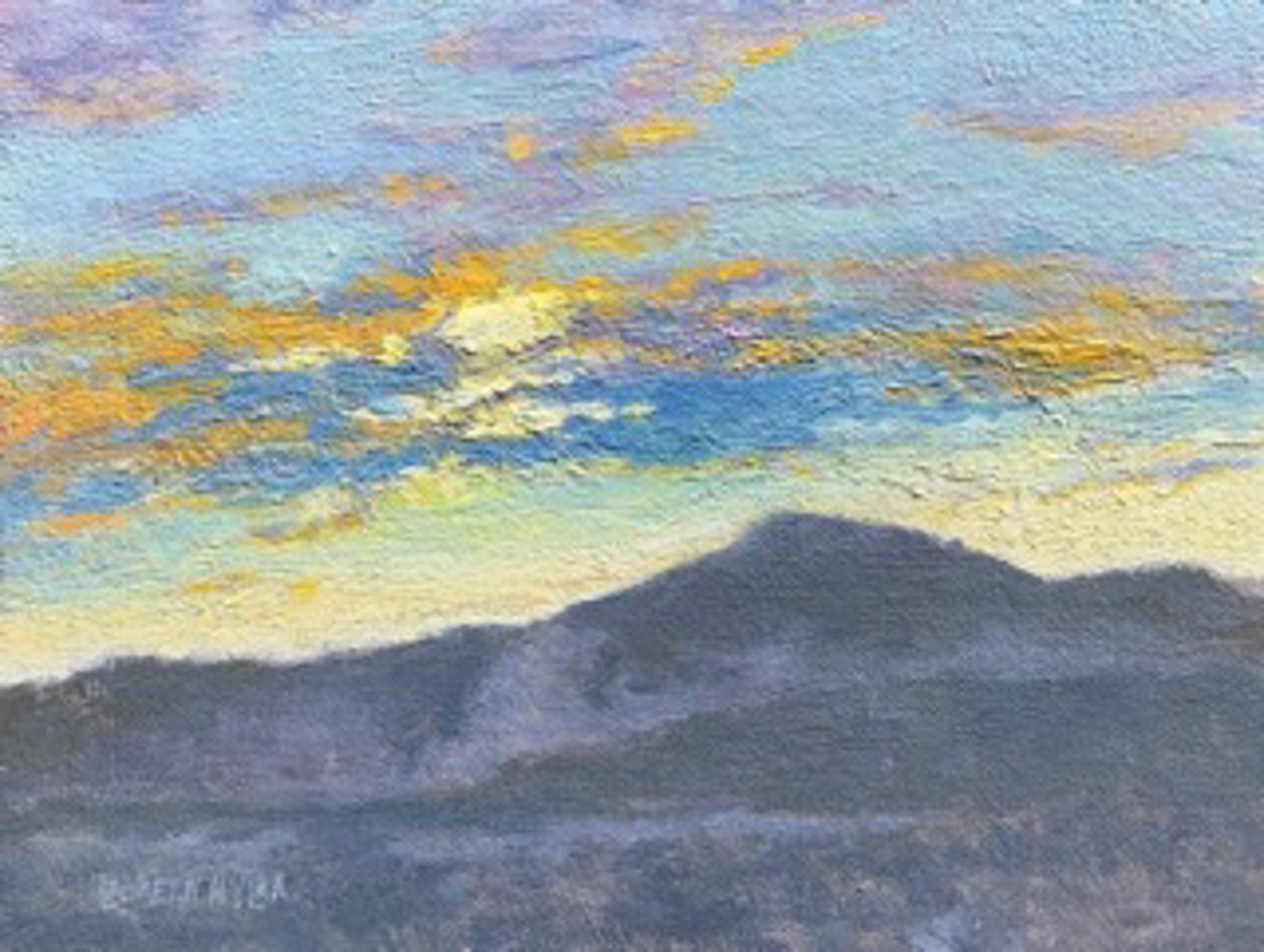 Mountain Sunset by Laureen Hylka Wondolowski