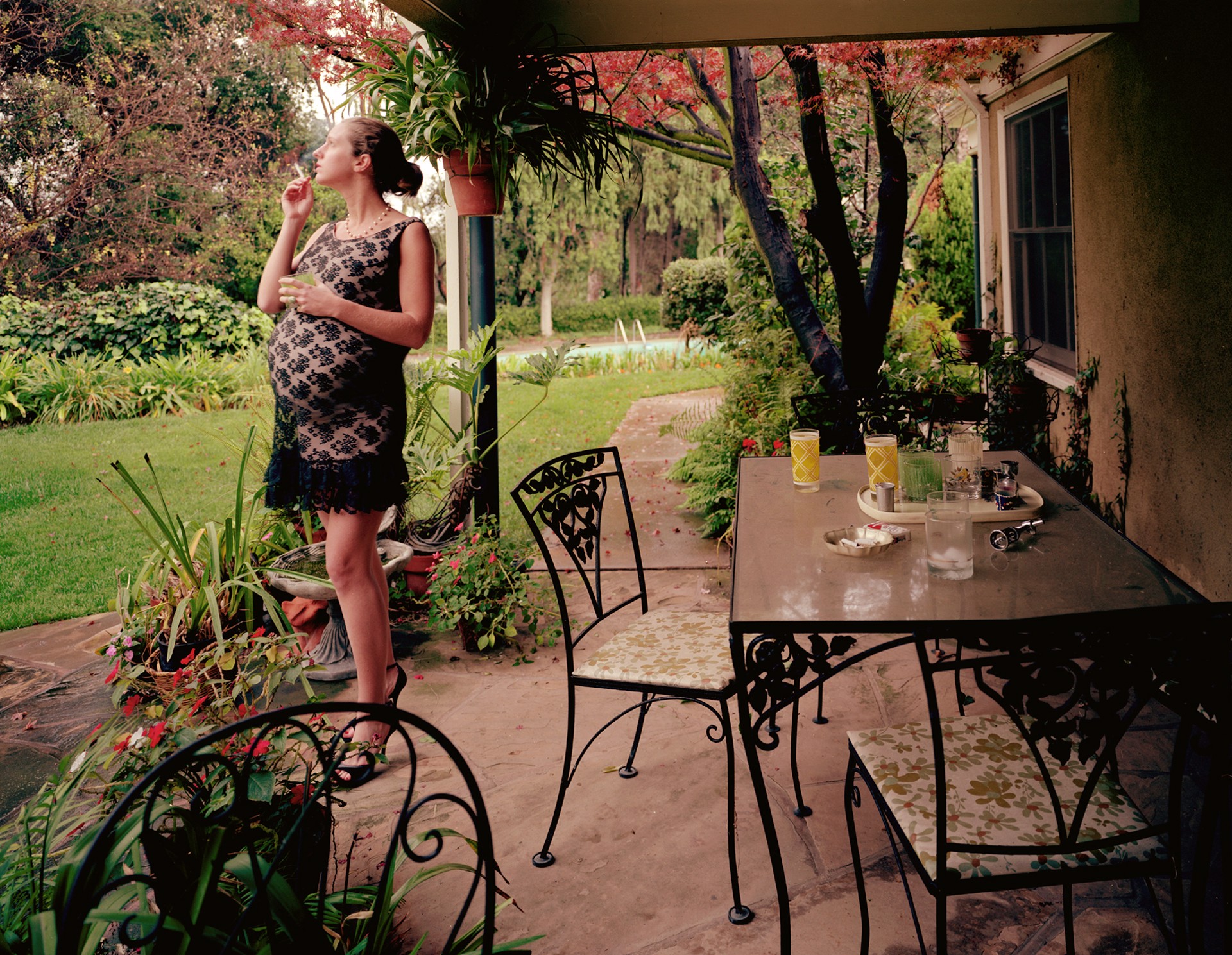 Mom at Mrs. Browns' smoking /Pasadena, California by Danielle Mourning