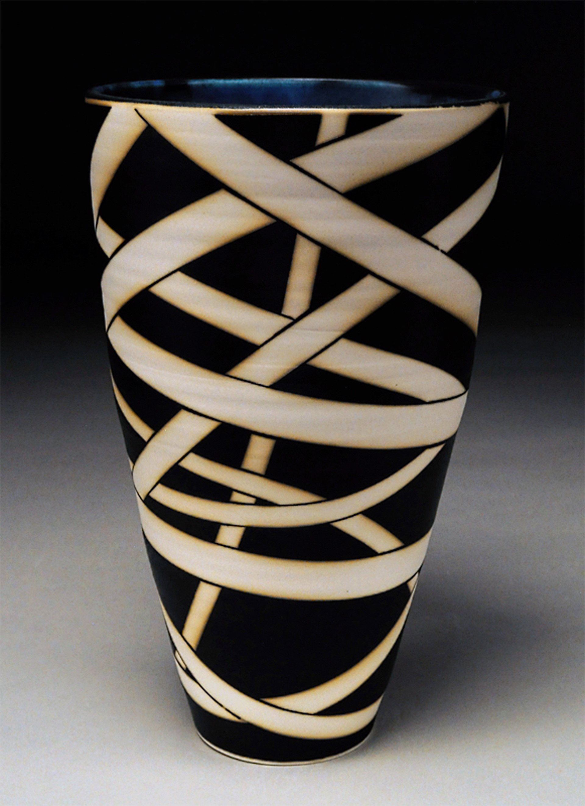 #1-Tall Bowl with Bands by Nicholas Bernard