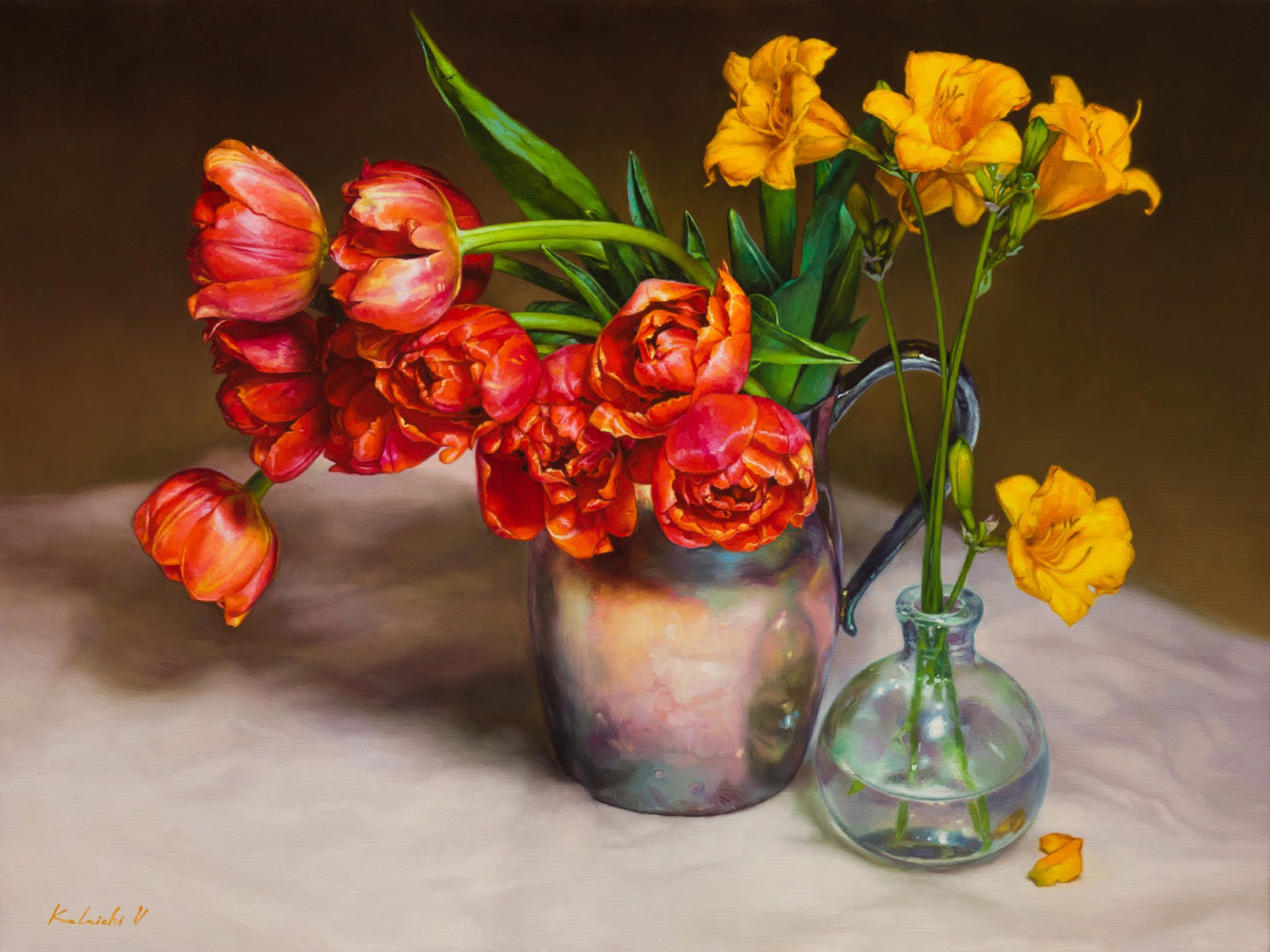 Beauty and Tenderness of Tulips by Victoria Kalaichi