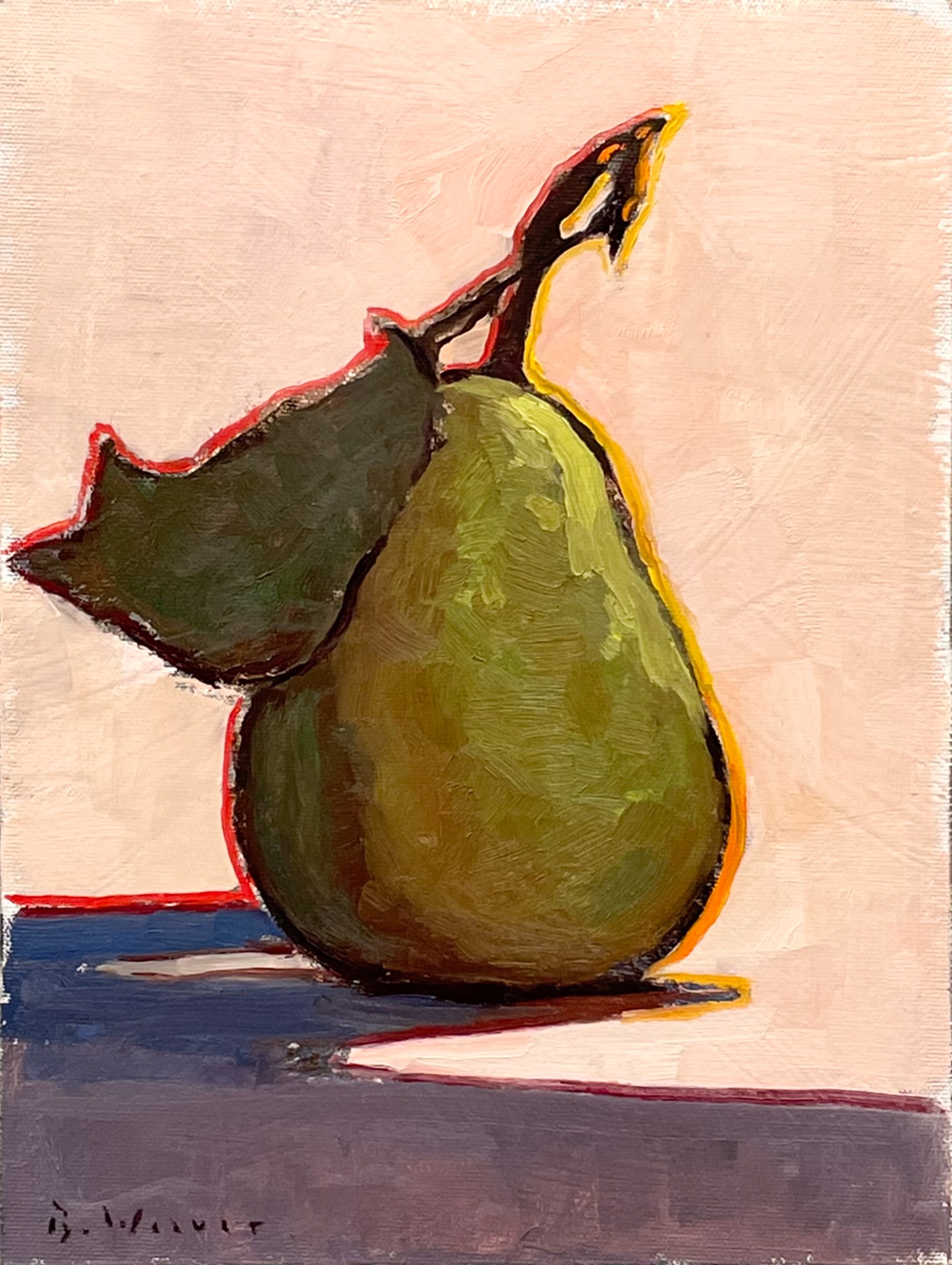 "Pear" Original oil painting by Brett Weaver
