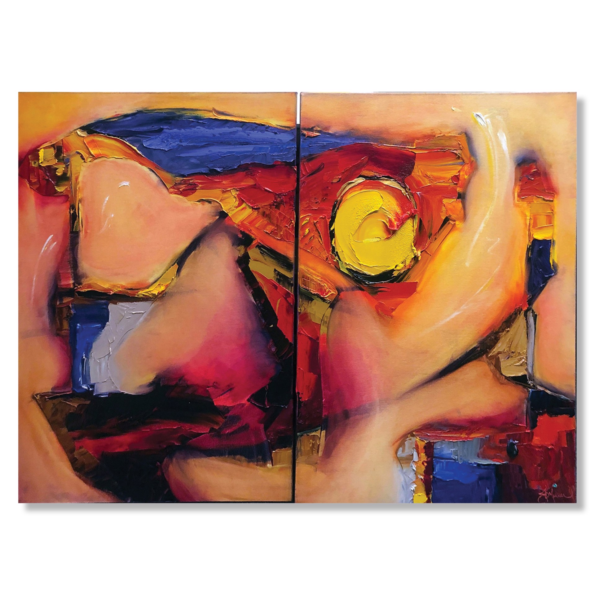 Solar Fusion Diptych by JD Miller