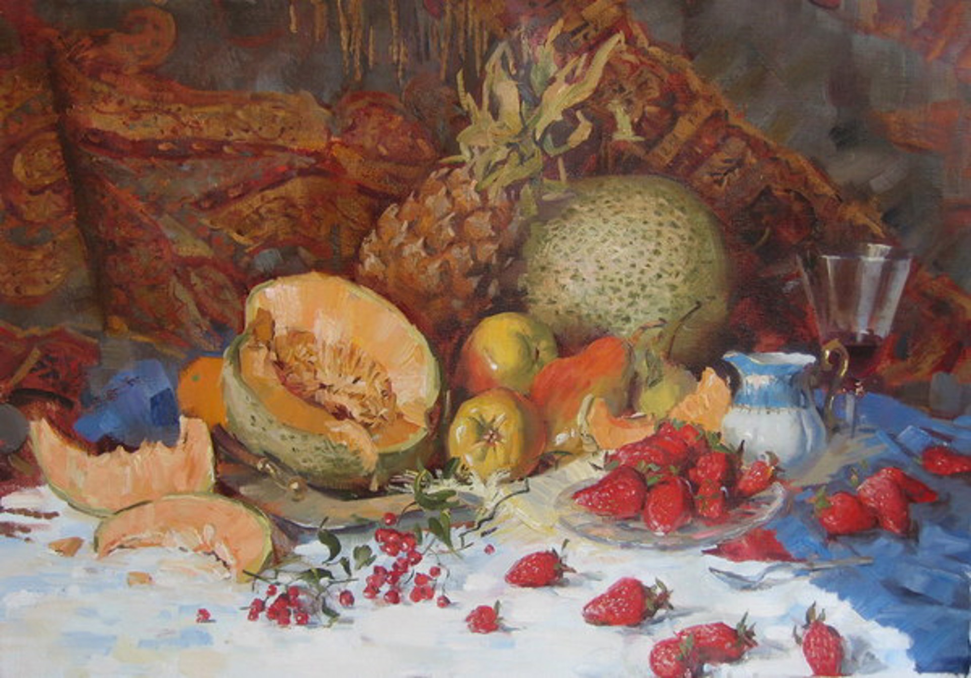 Melons and Strawberries by Tatyana Lushnikova