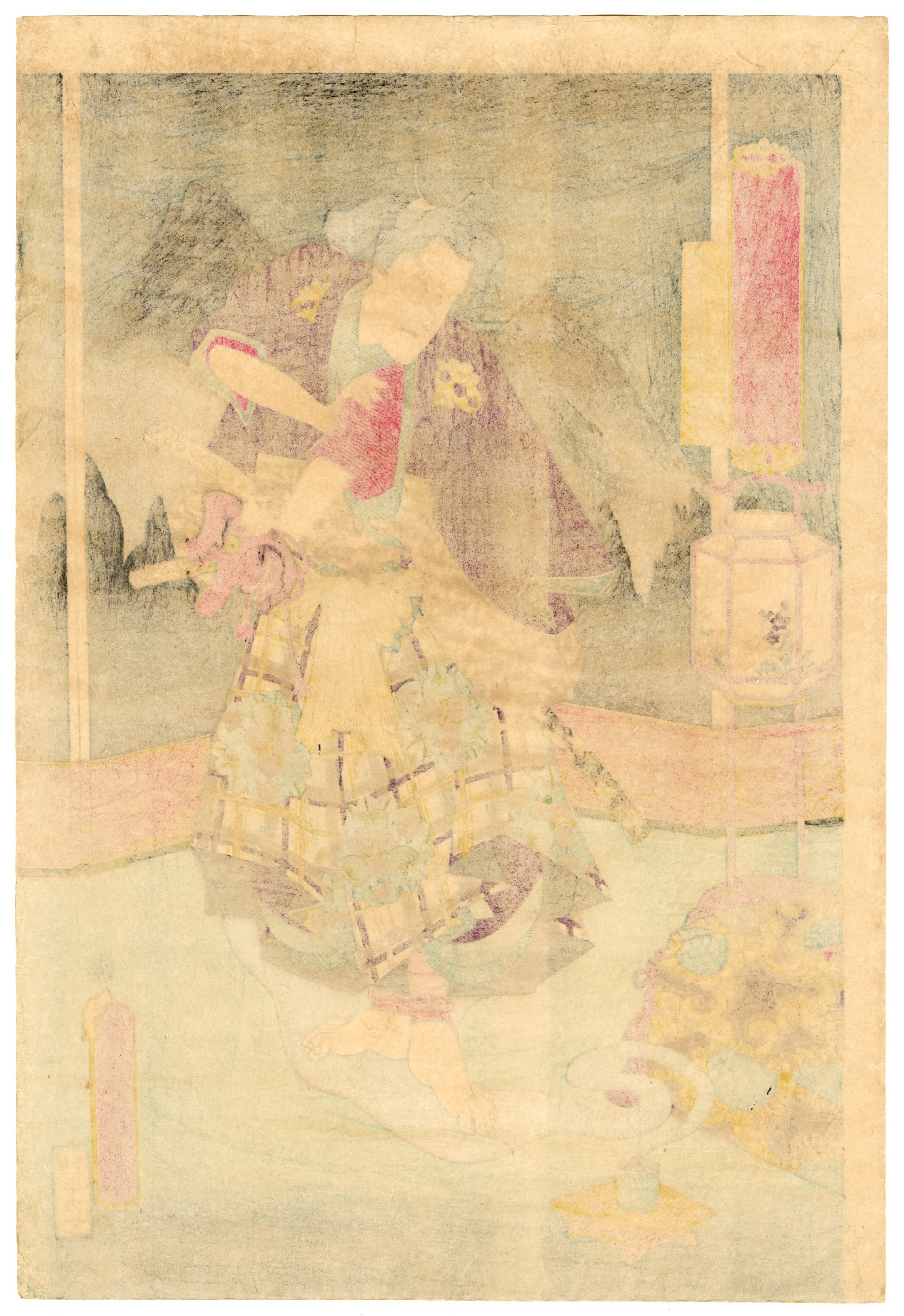 Ichimura Utaemon VIII as Tengukozo Kiritaro by Kunisada
