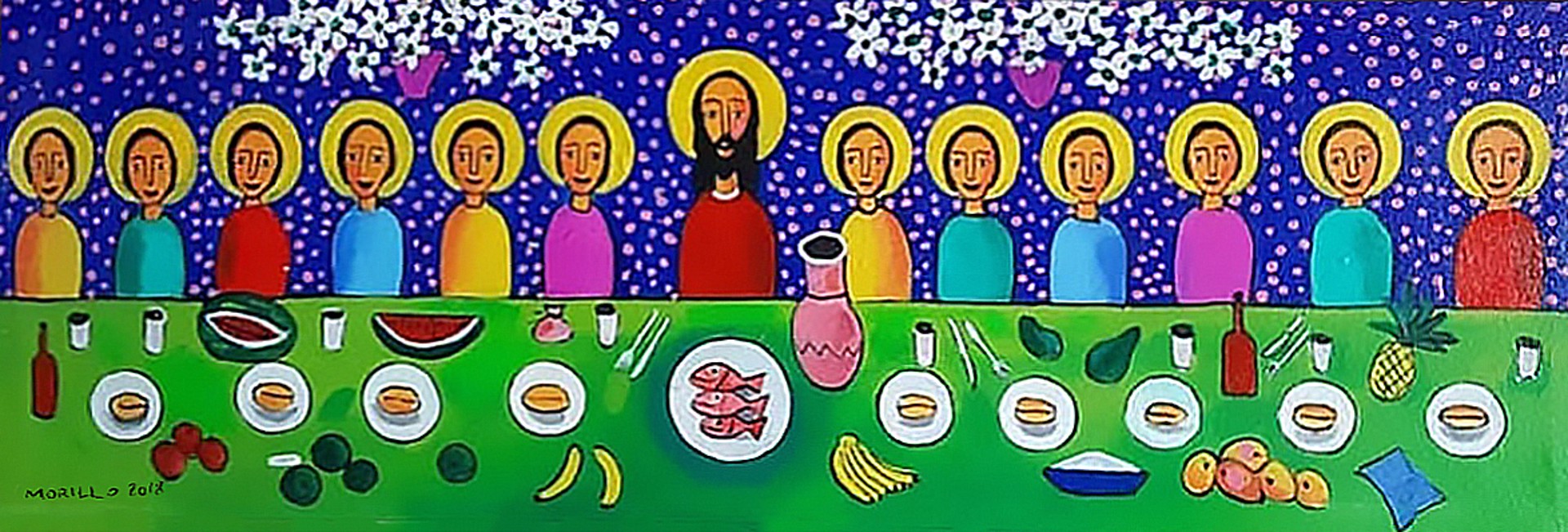 The Last Supper Feast #16JM-DR by José Morillo (Dominican, b.1975)