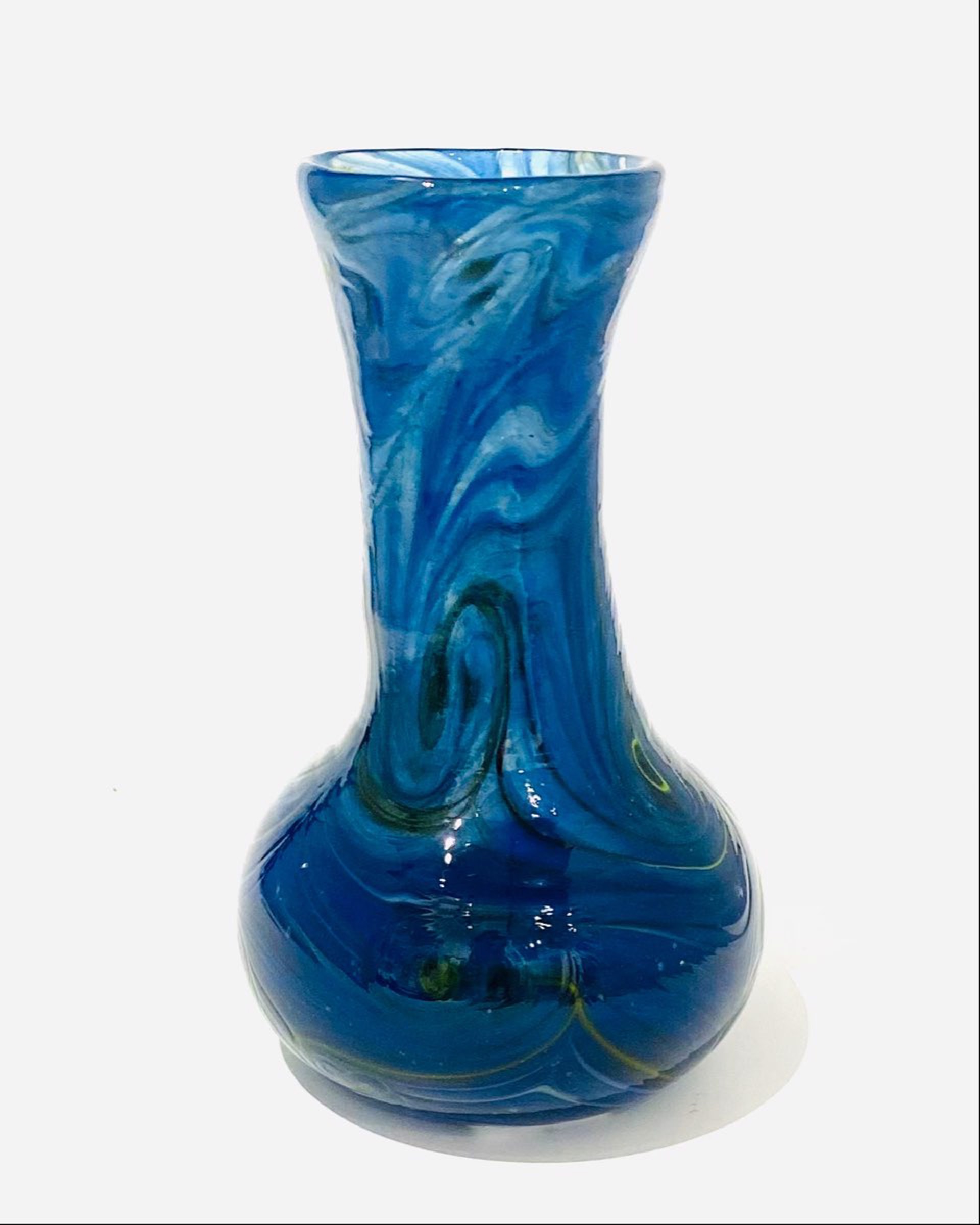 JG22-20 Glass Vase Blue by John Glass