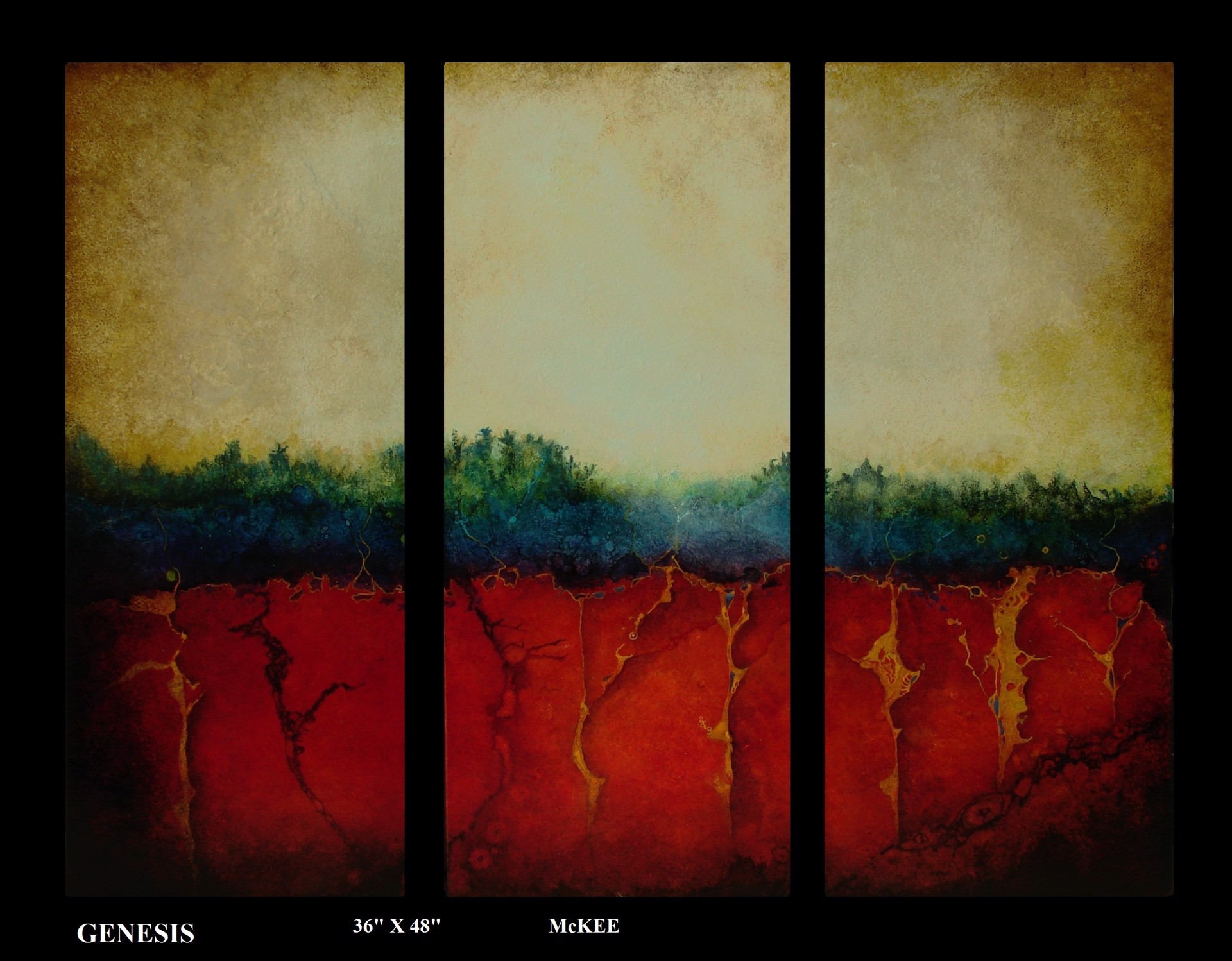 Genesis ~ Triptych by Sandra Lynn McKee Brestel