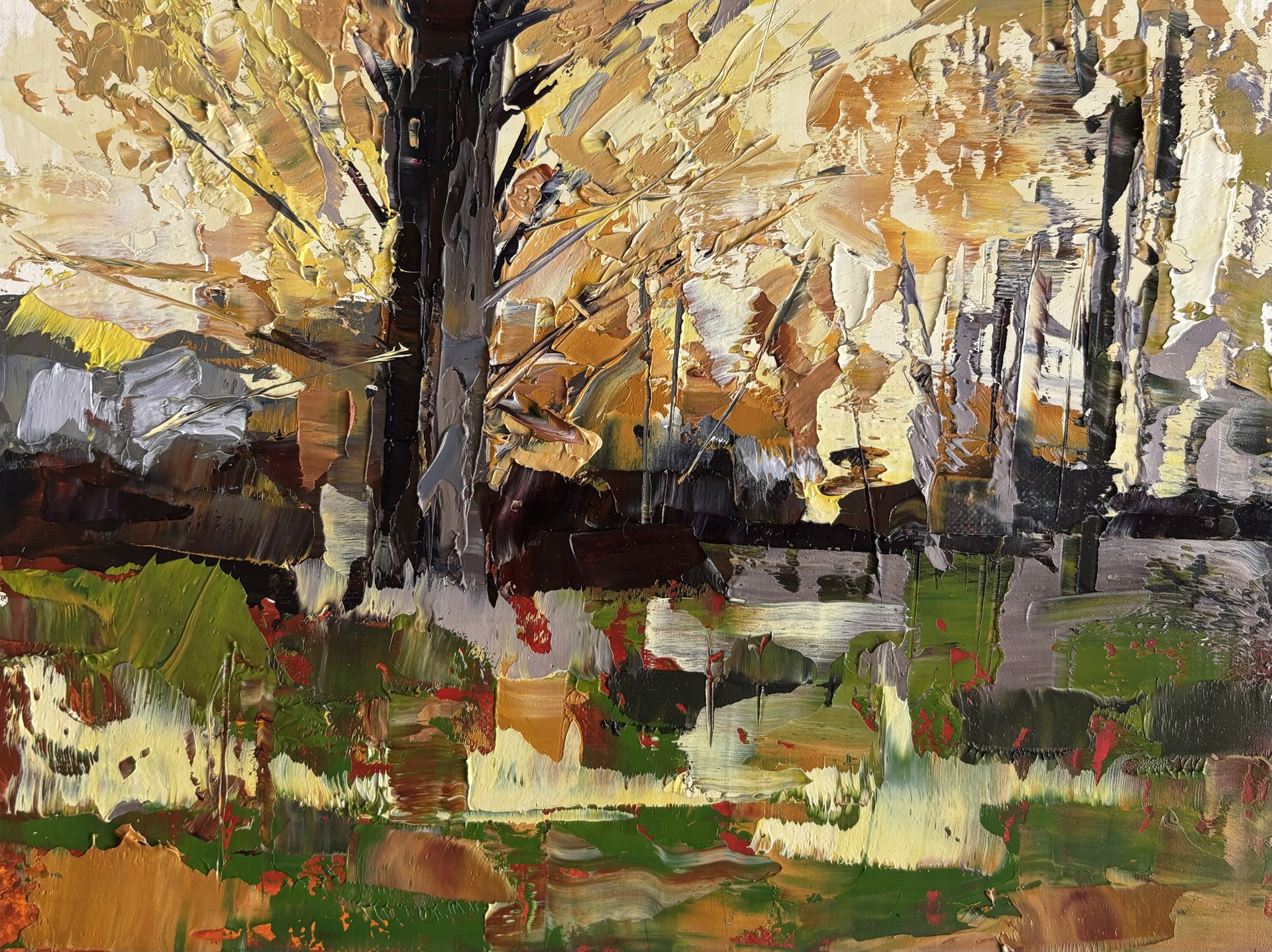 Autumn Trees by Sandra Pratt