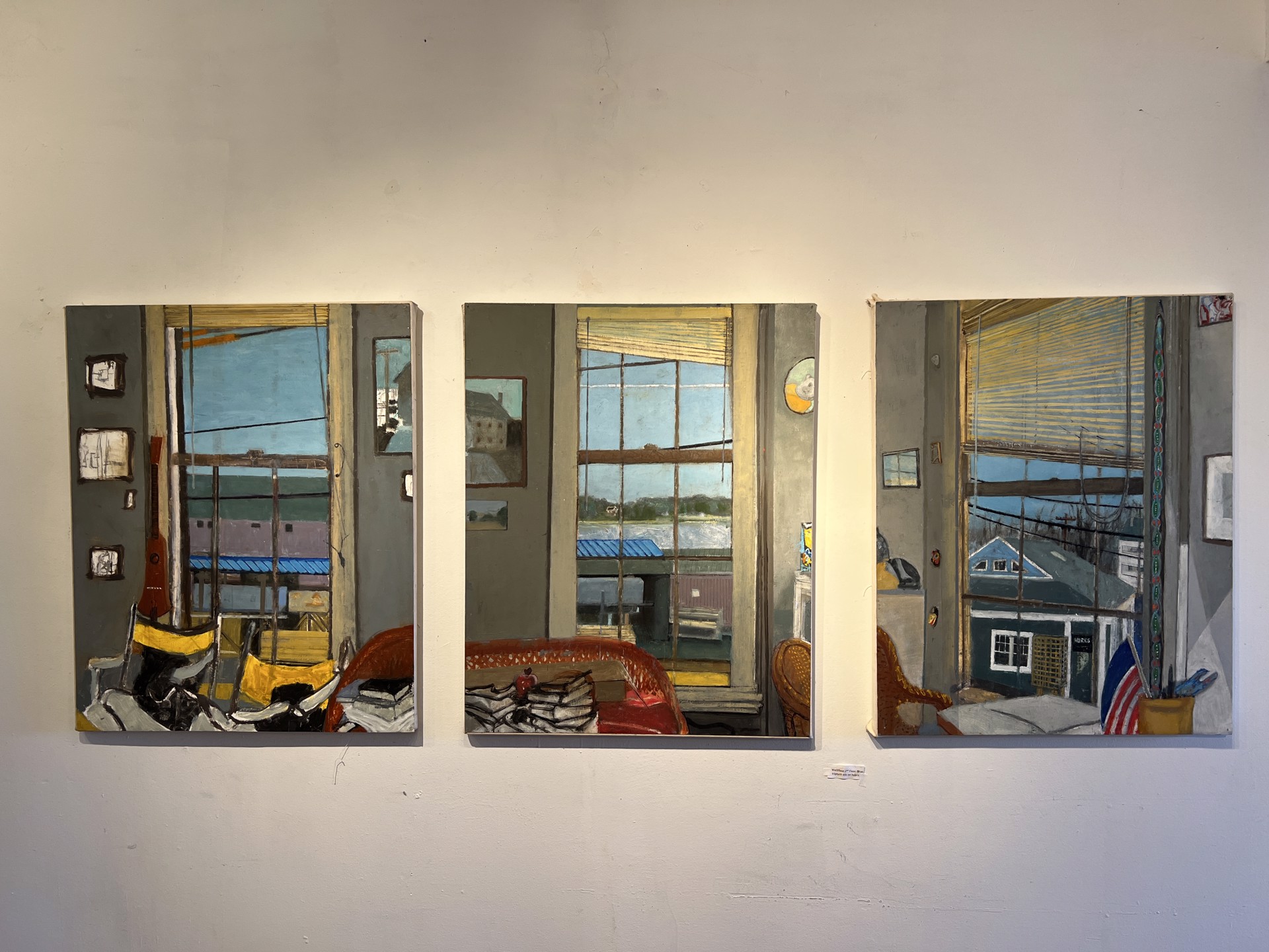 Second Floor Wellfeet  Triptych by Robert Henry
