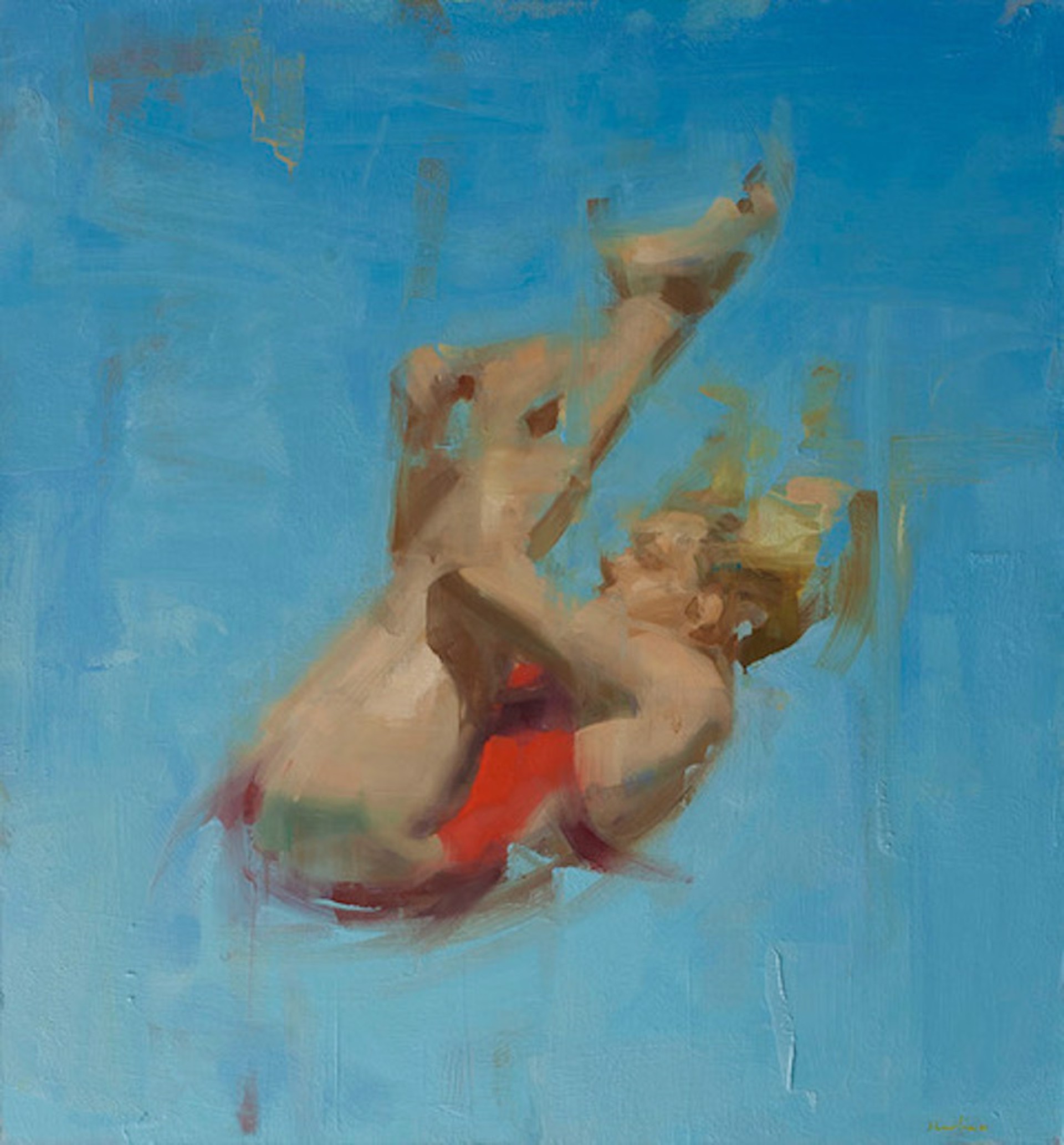Diver in Red by David Shevlino