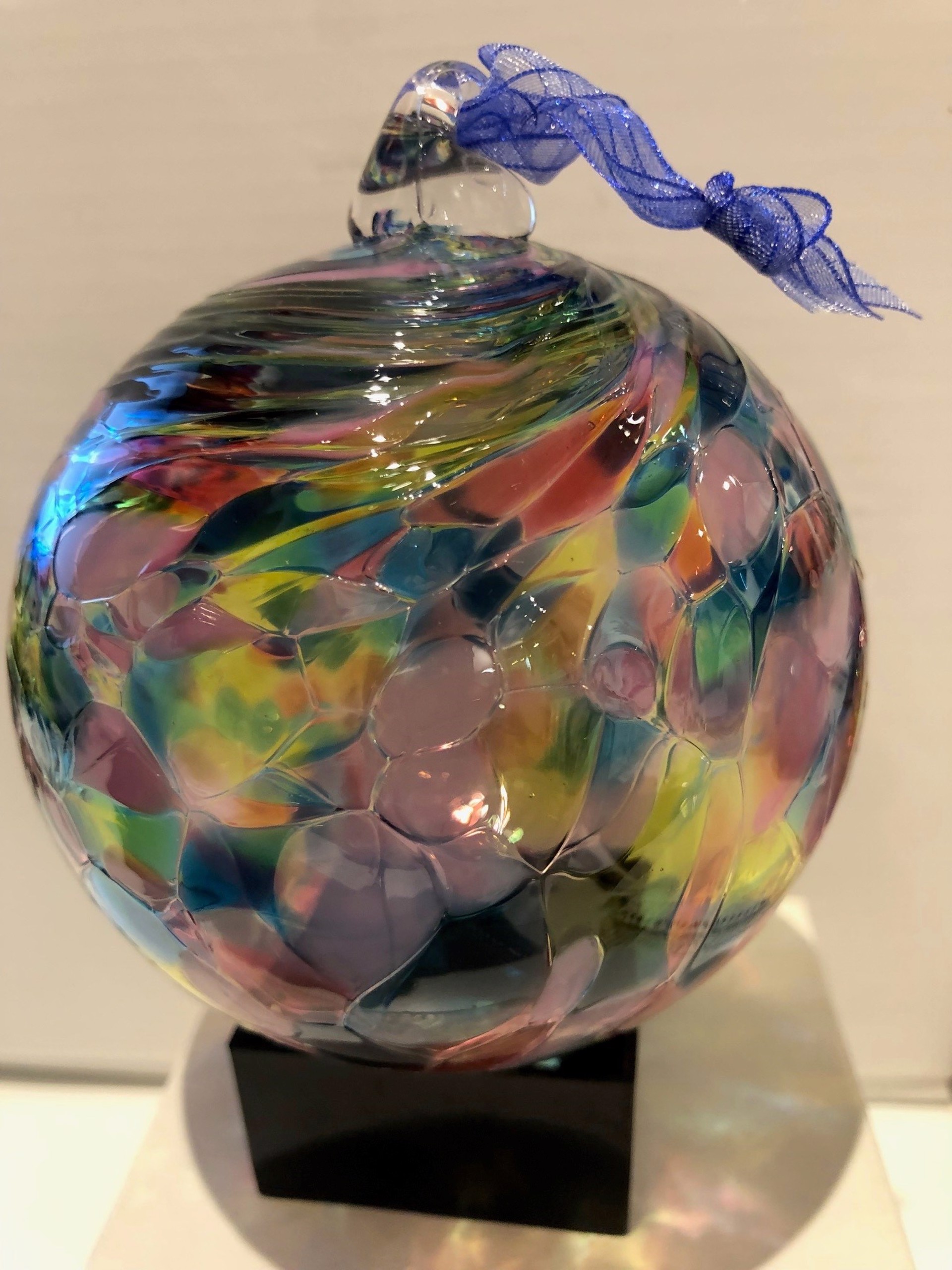 Swirled Speckled Friendship Ball - 203045 by Virginia Wilson Toccalino