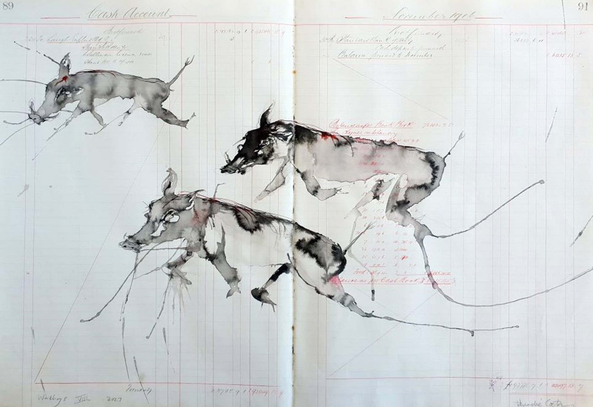 Eco Queer Creature Series : Warthogs VIII by Hannelie Coetzee