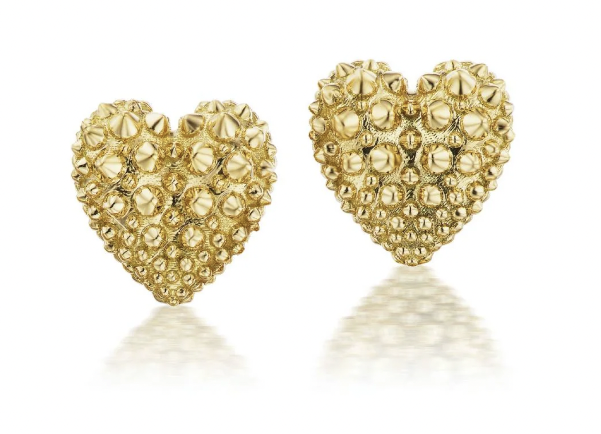 Pierce Your Heart Yellow Gold Spikes by Ana Katarina