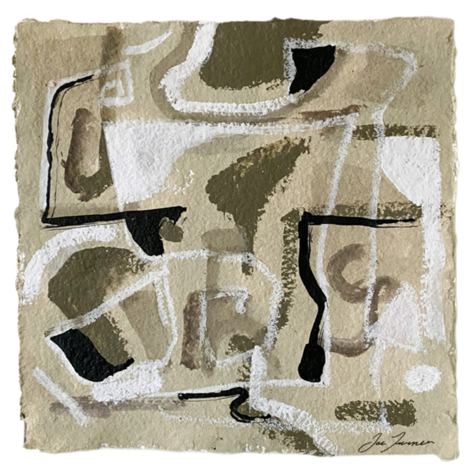 Joe Turner Deckled Paper Piece by Joe Turner