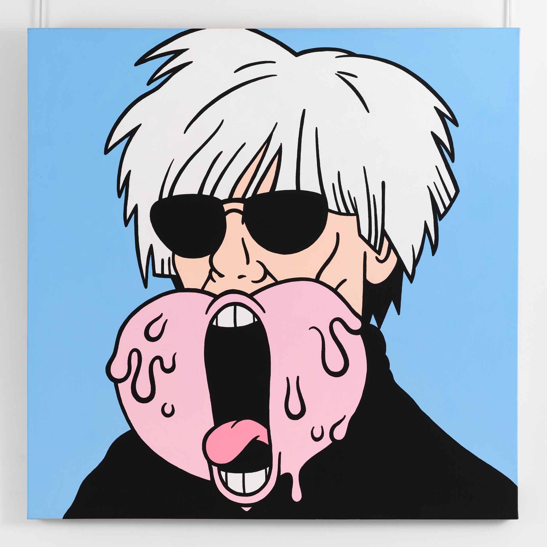 Warhol Screaming Heart (Blue) by Antoine TAVA