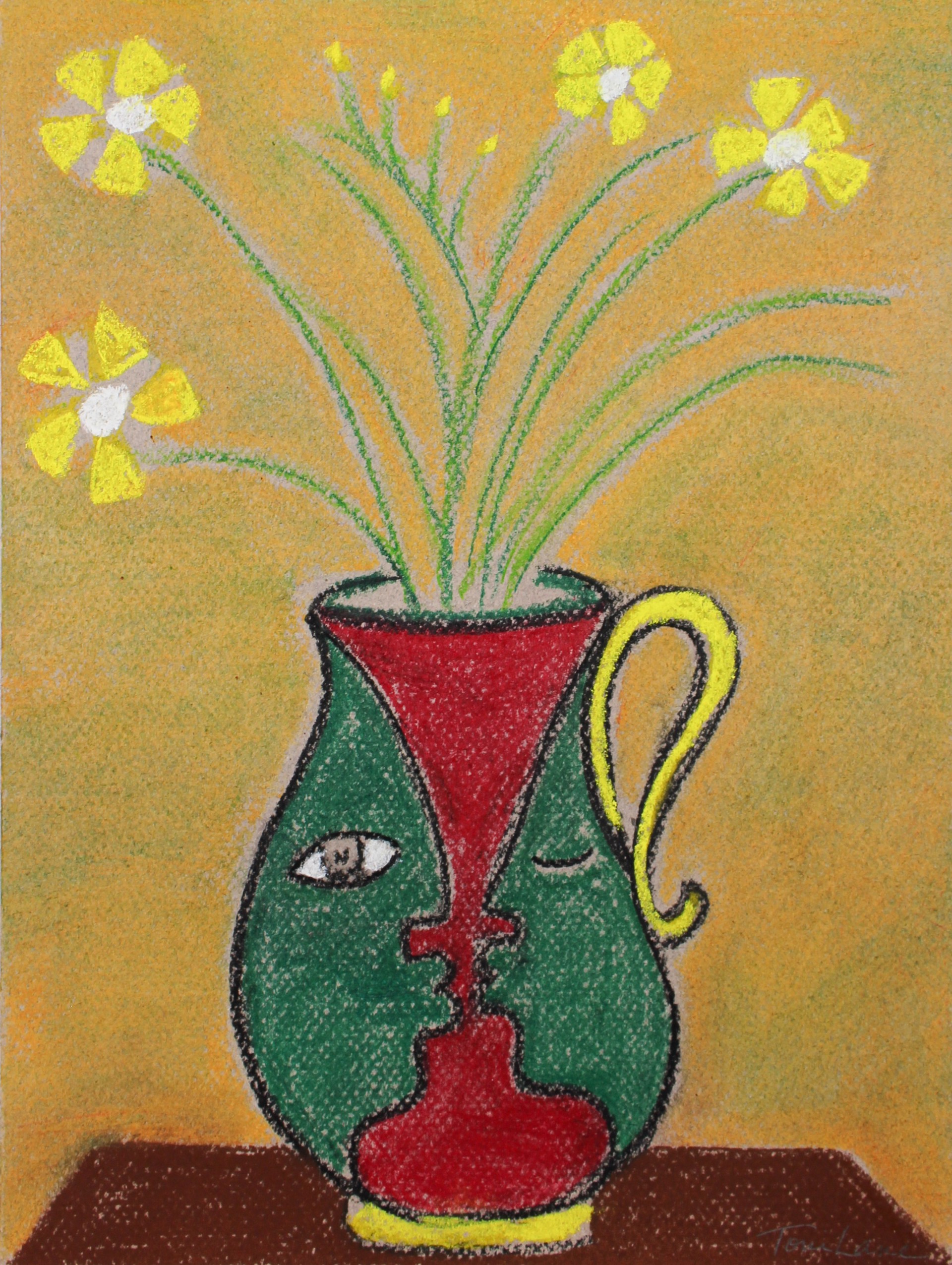 Vase with Yellow Flowers by Toni Lane