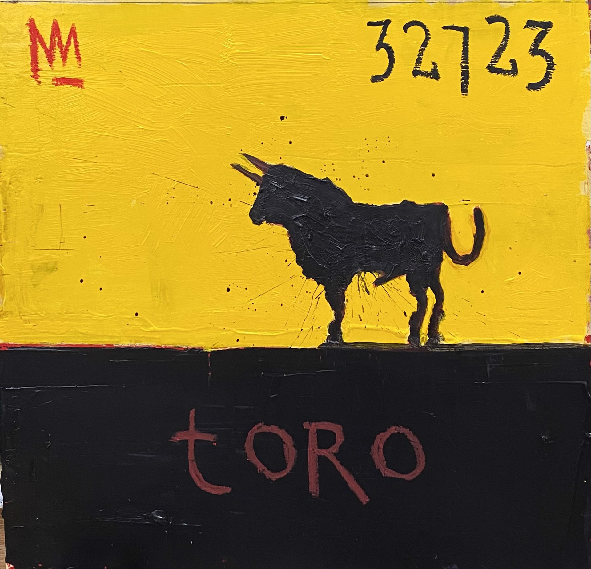 Toro in a Yellow Field II by Michael Snodgrass