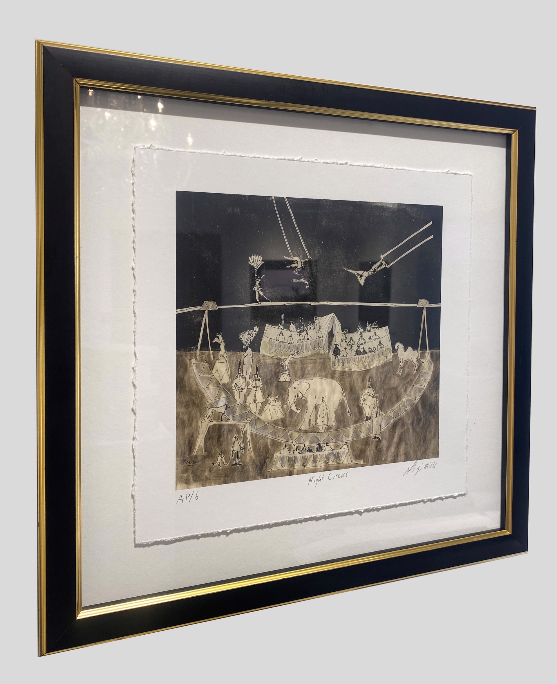Night Circus AP6 (framed) by Gigi Mills - limited edition prints