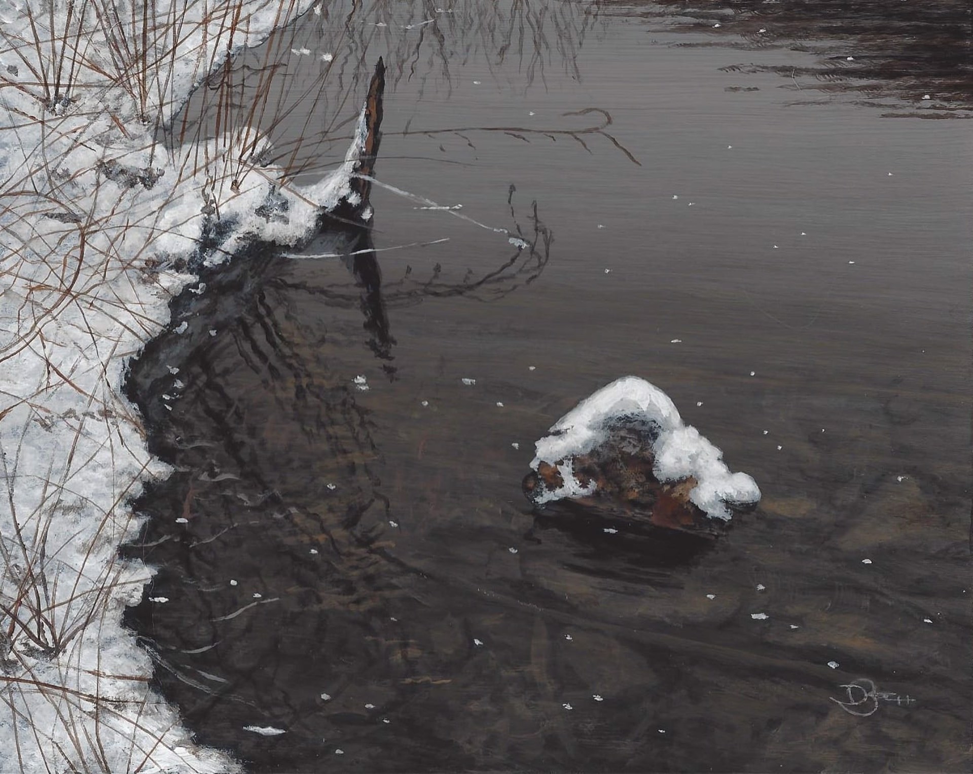Winter Stream by Del-Bourree Bach