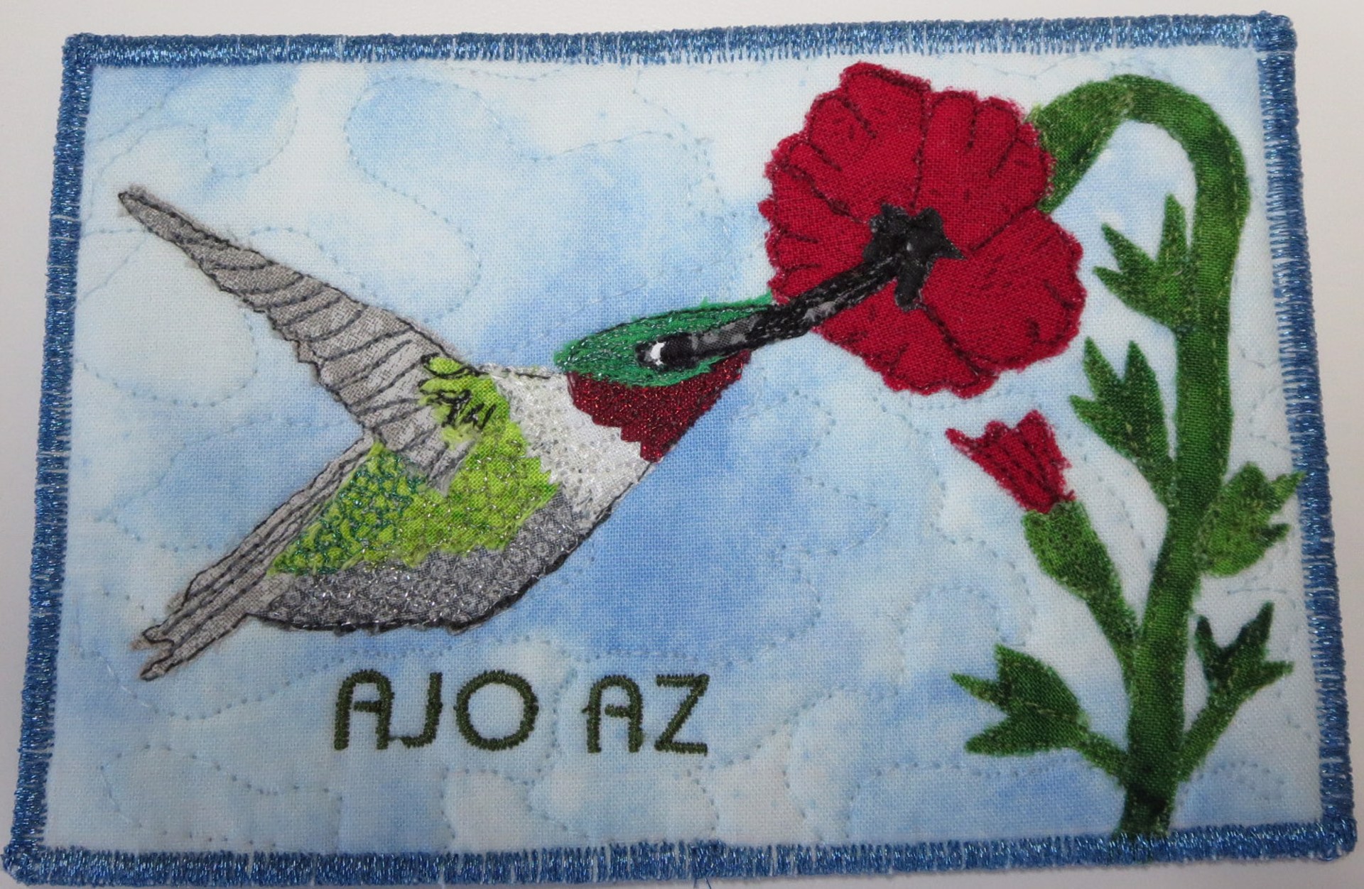 Hummingbird 1 Potstcard by Cheryl Langer