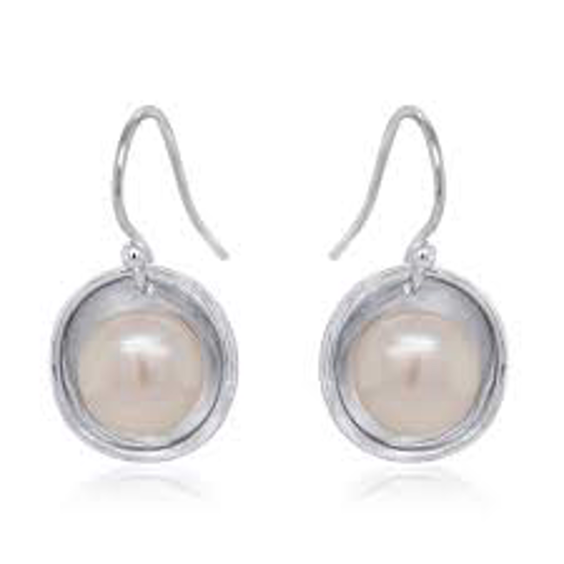 Single Pearl Drop Earrings by Kristen Baird