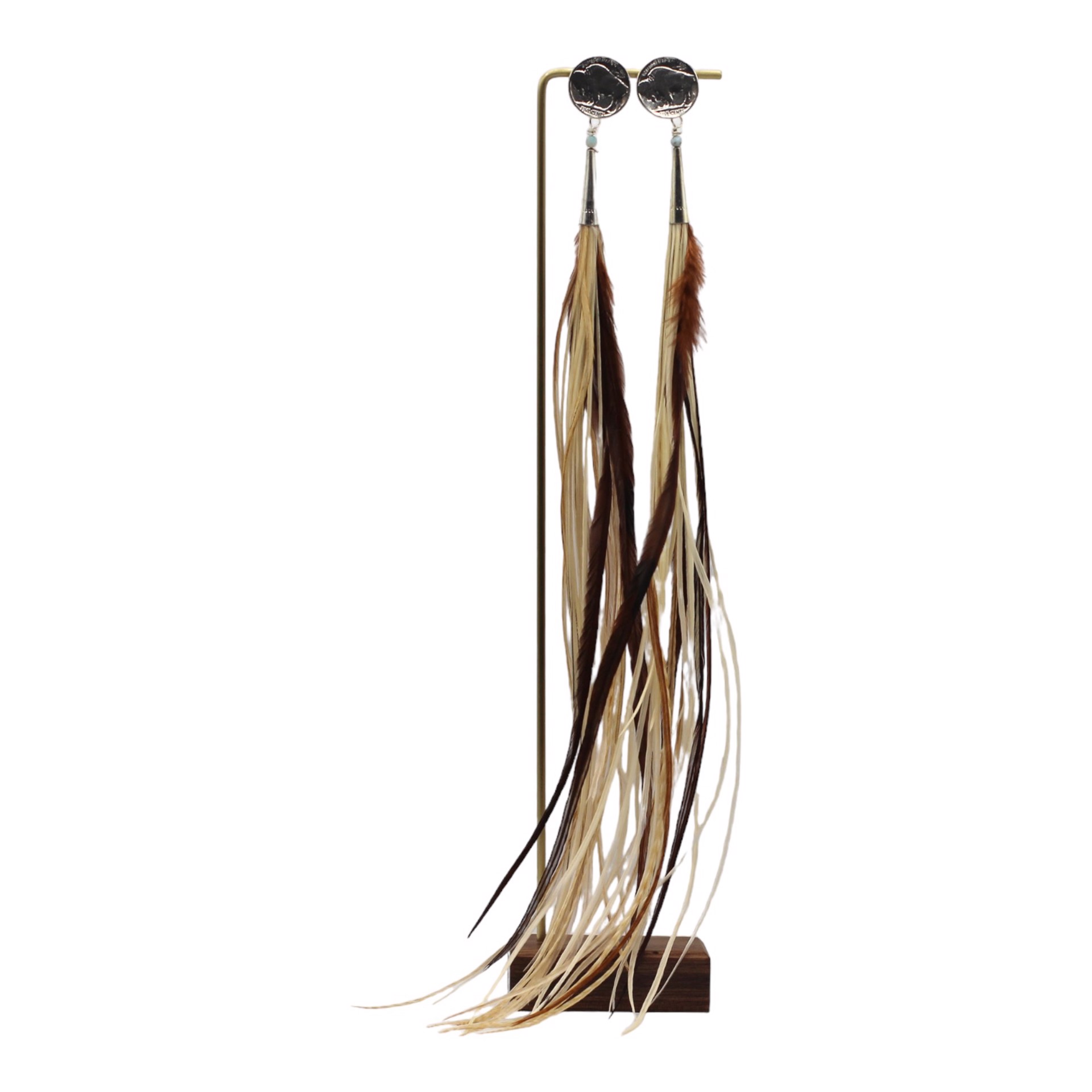 Feather Earrings by Jessica Brewer