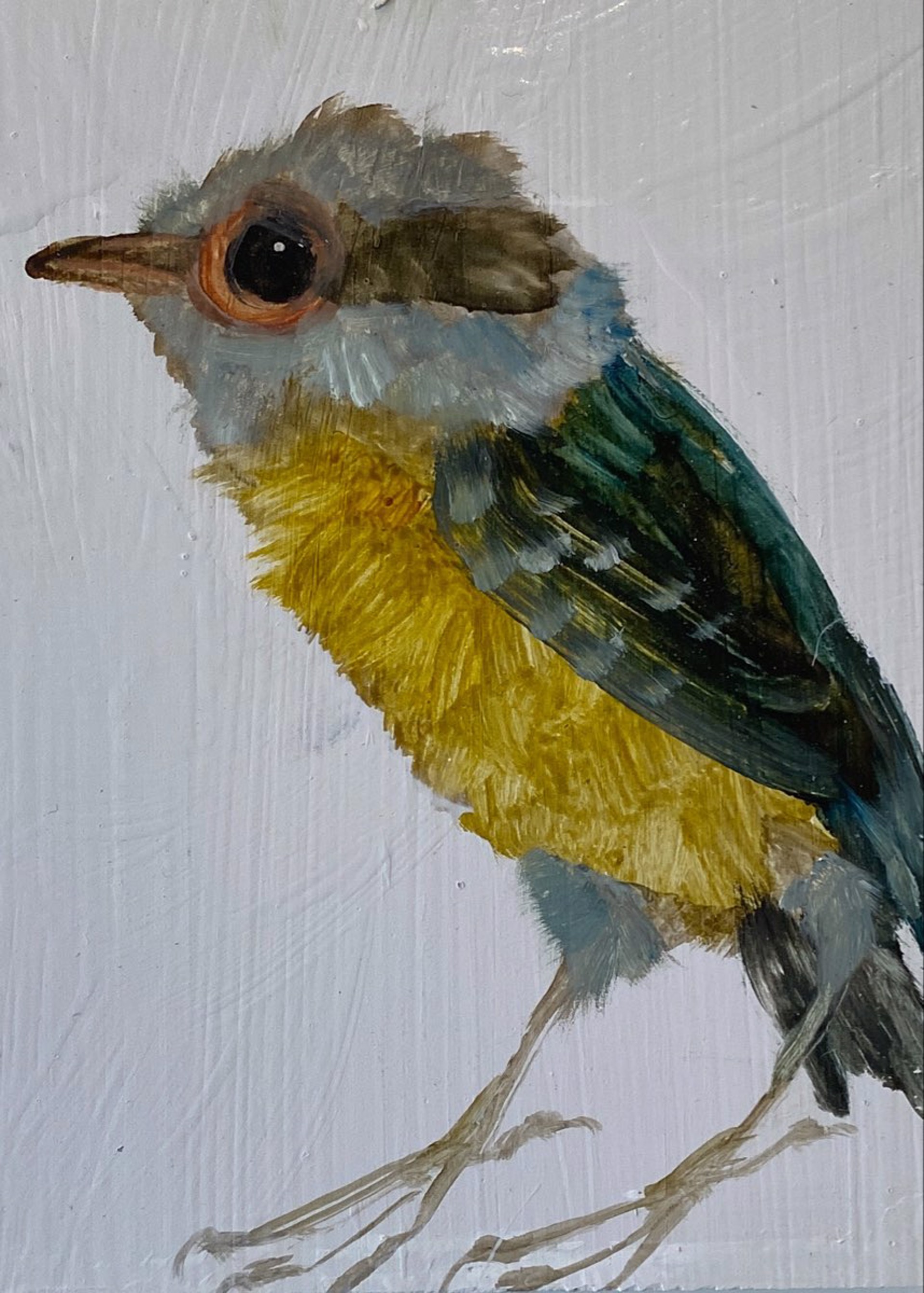 Bird Block (green wing) by Diane Kilgore Condon