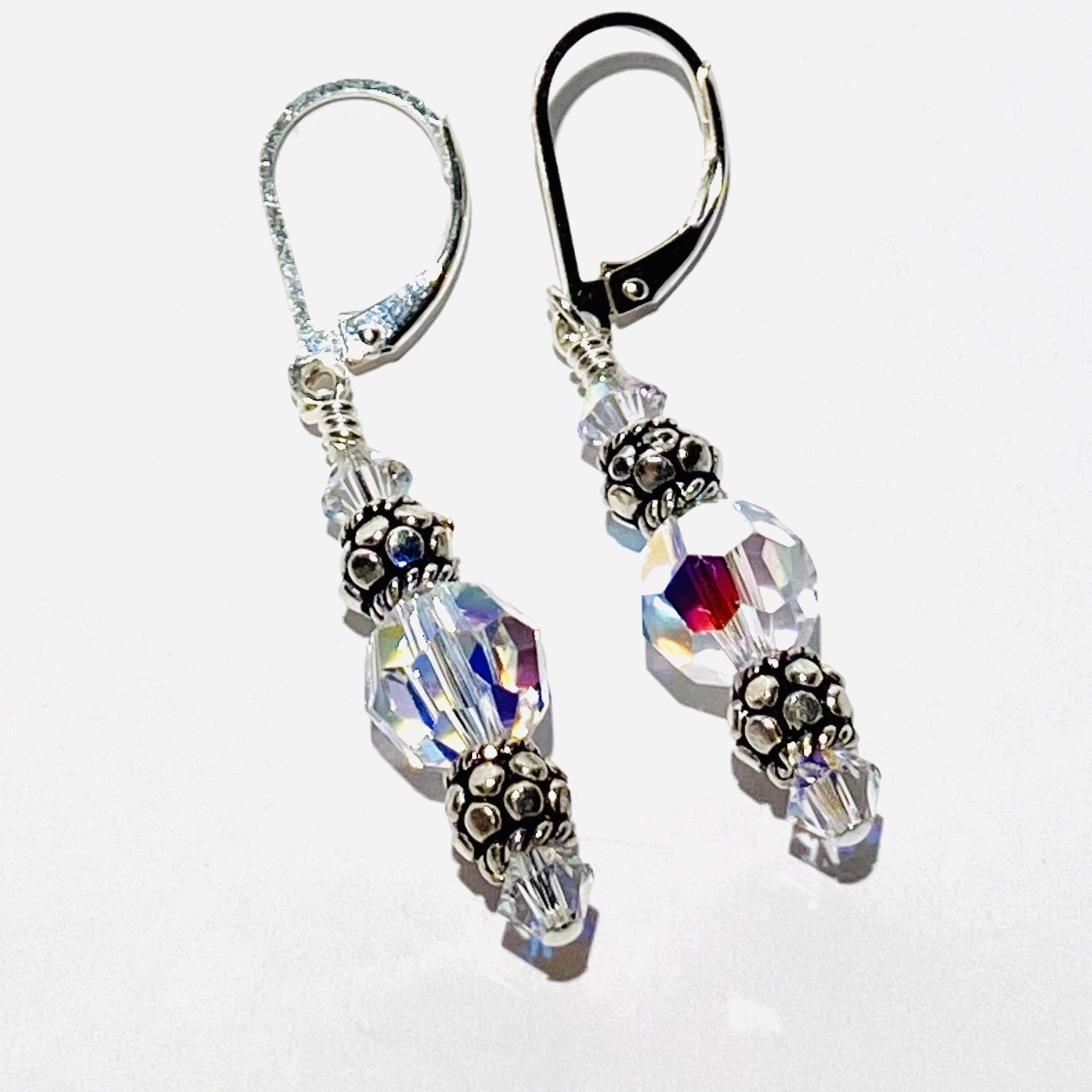 Crystal and Silver Earrings SHOSH20-74 by Shoshannah Weinisch