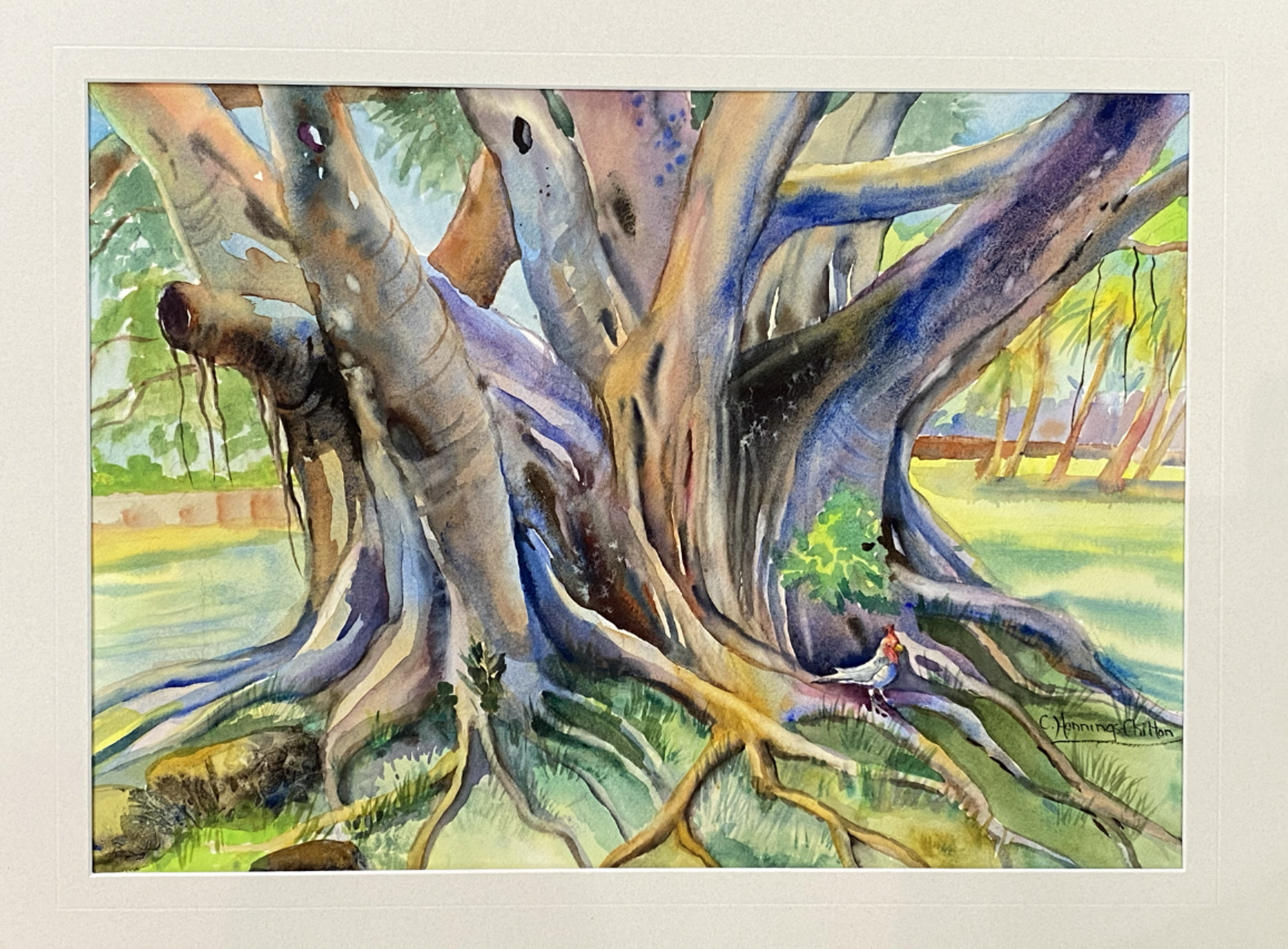 Banyan Tree and Bird by Connie Hennings-Chilton