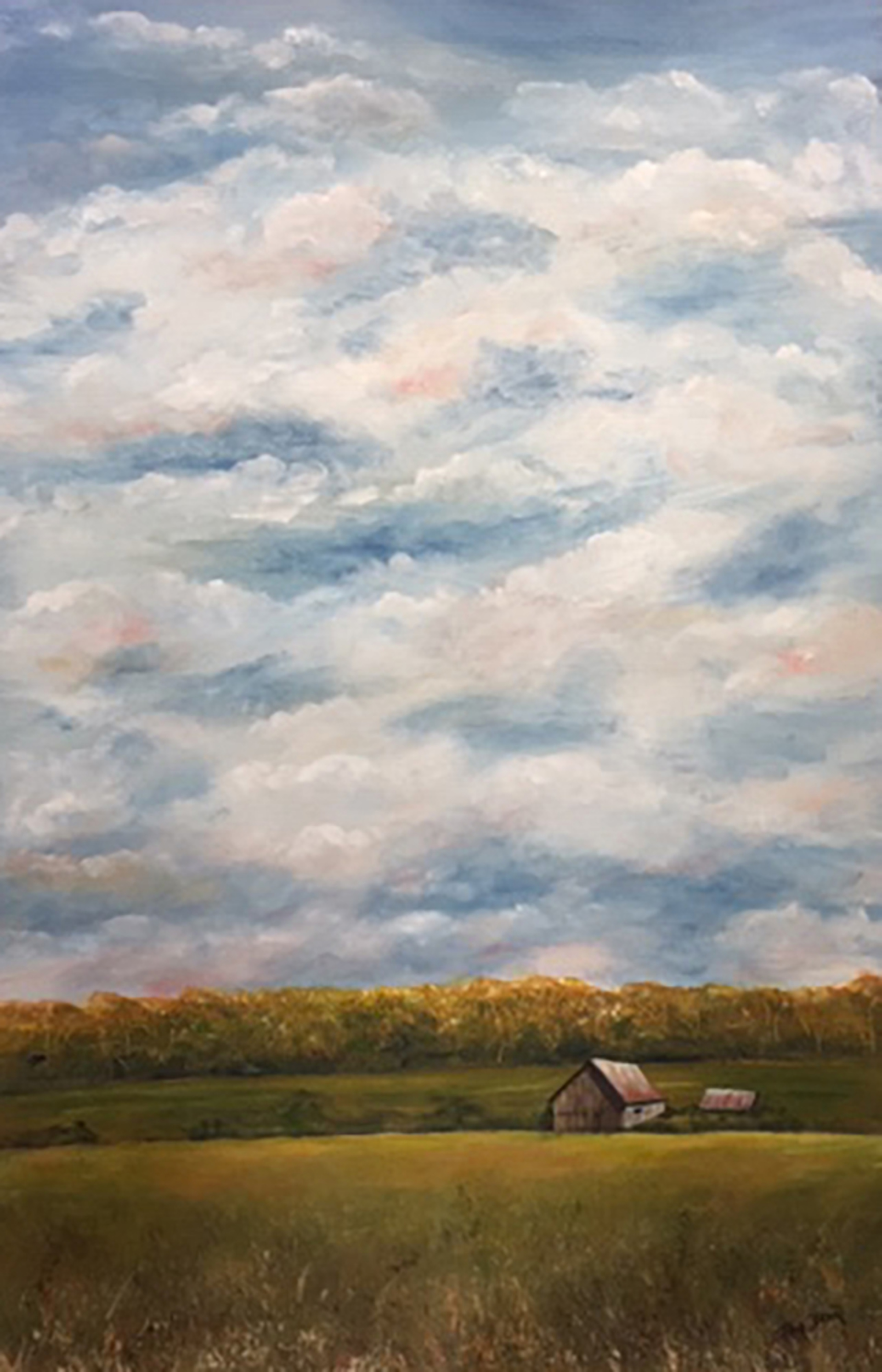 Distant Barn by Pam Brant