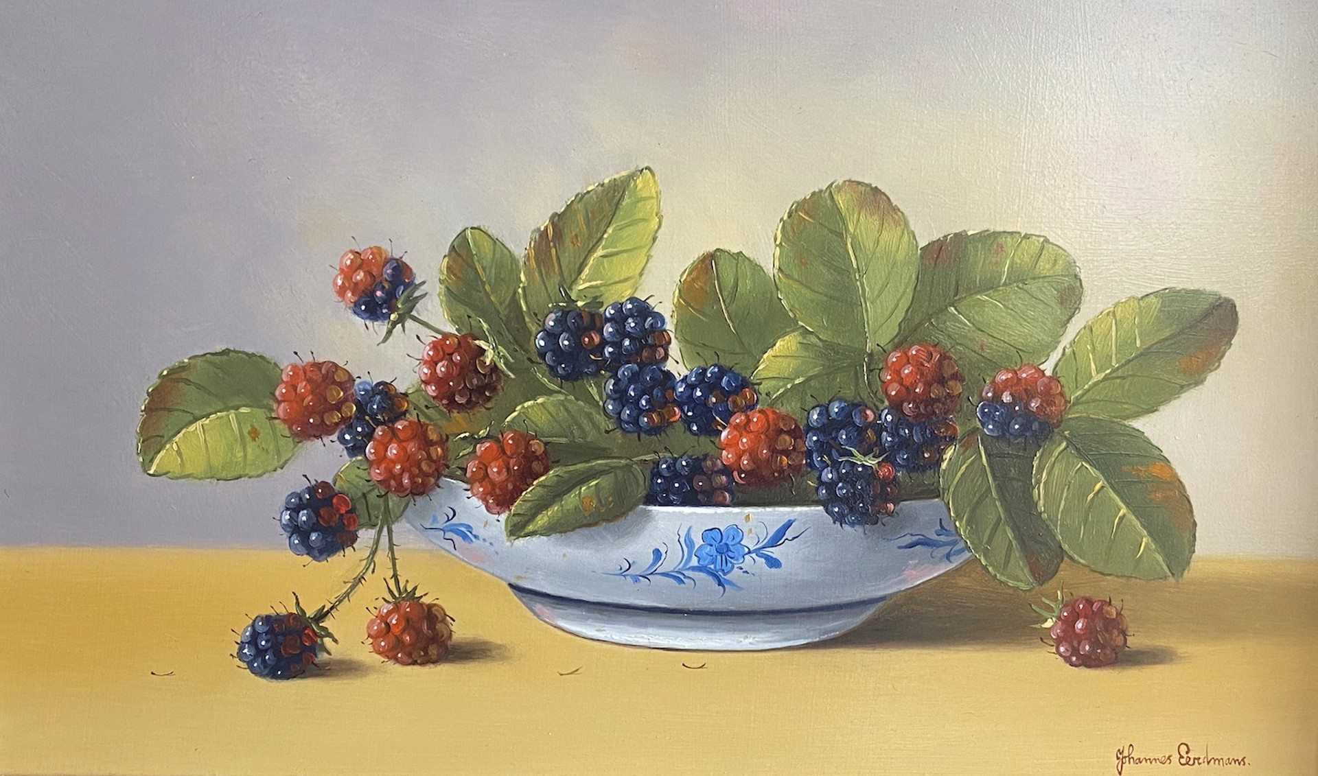 Still Life with Blackberries by Johannes Eerdmans