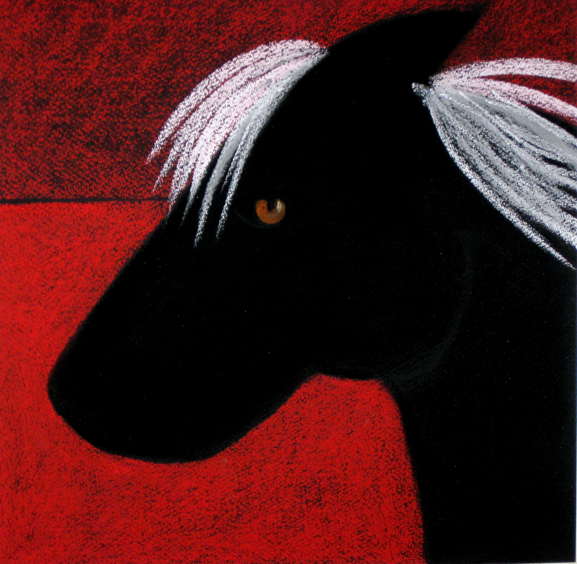 Black Horse at Dusk -SOLD available for commission by Carole LaRoche