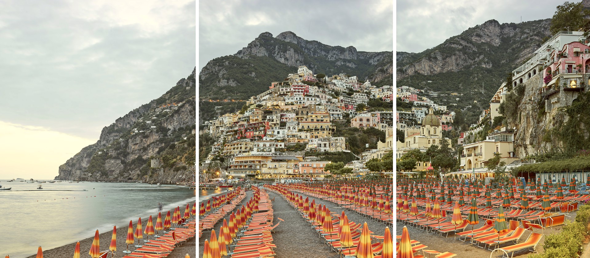 Positano Triptych, Amalfi Coast, Italy by David Burdeny